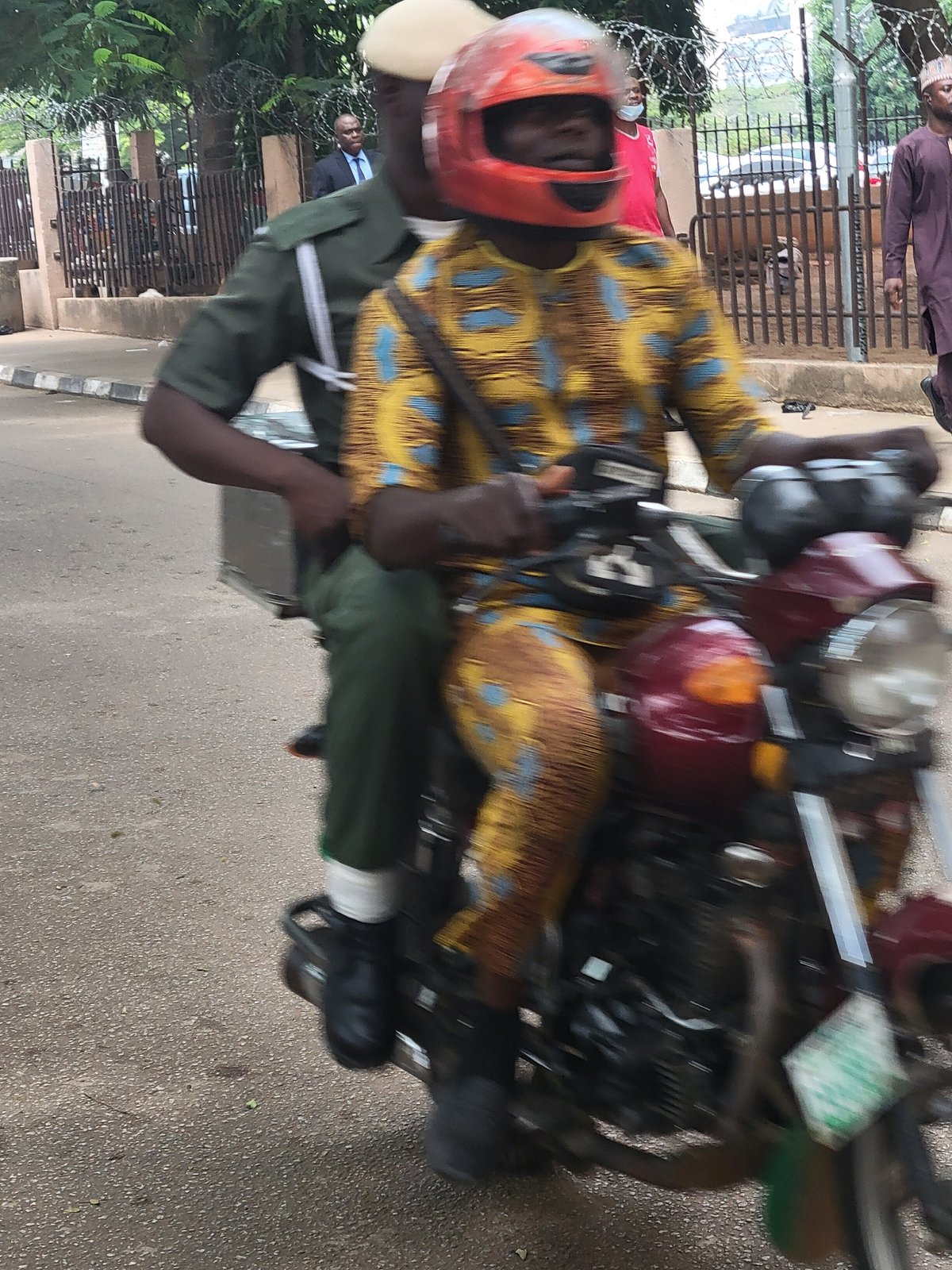 Ordinary street life documented across Abuja during morning hours