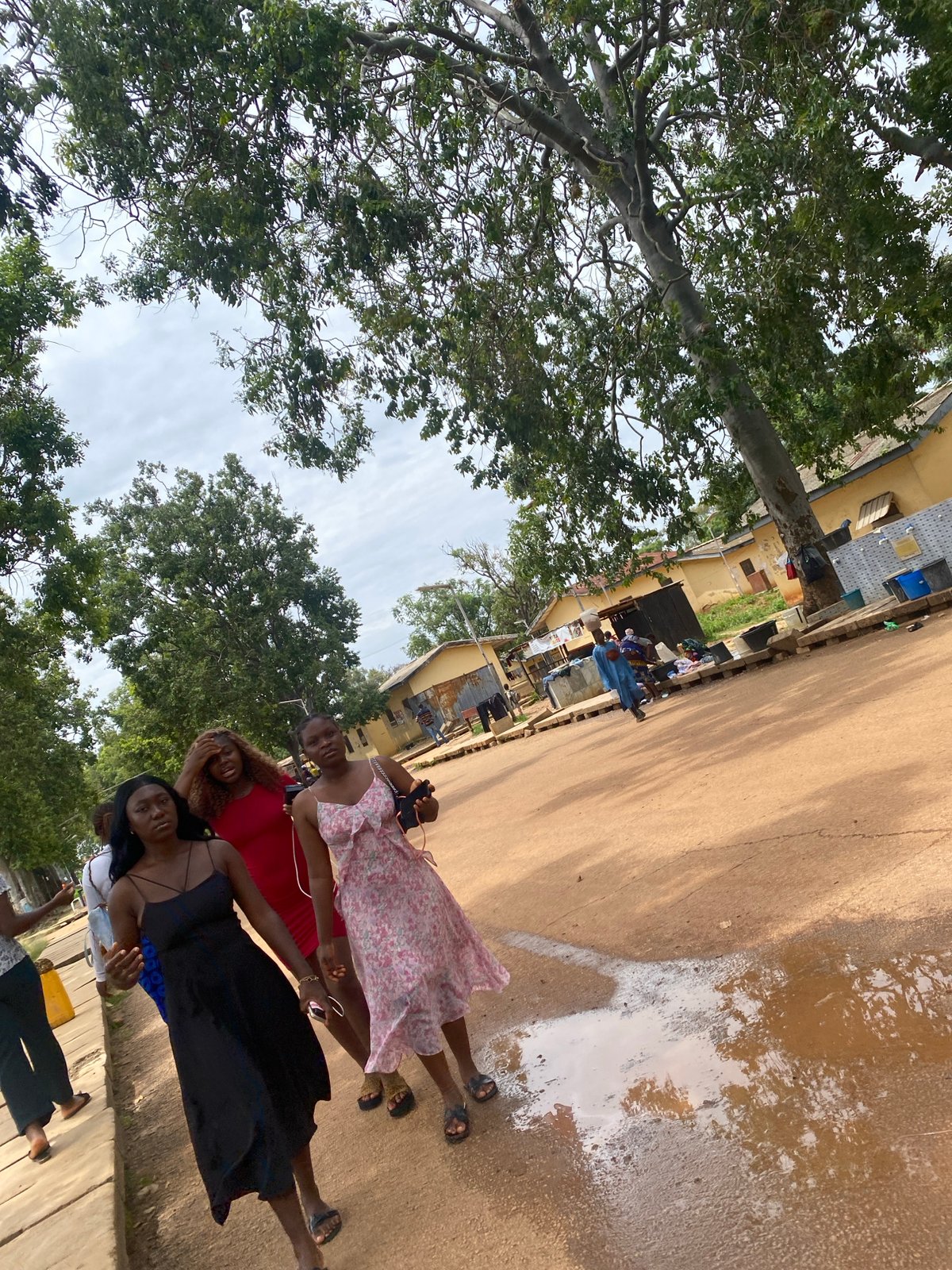 Midday street and market life in Rafin Par, Nigeria