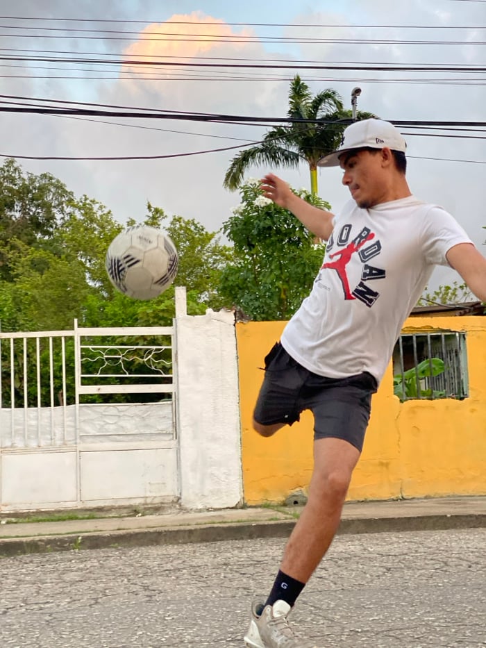 Evening Street Games Captured in Juan Griego Venezuela