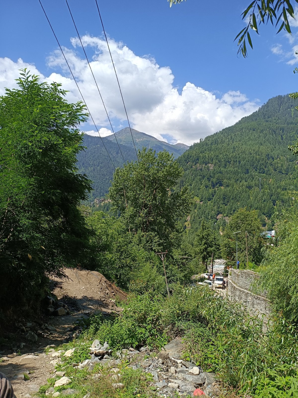 Sadhus, mountain paths, and cannabis plants in Vashisht