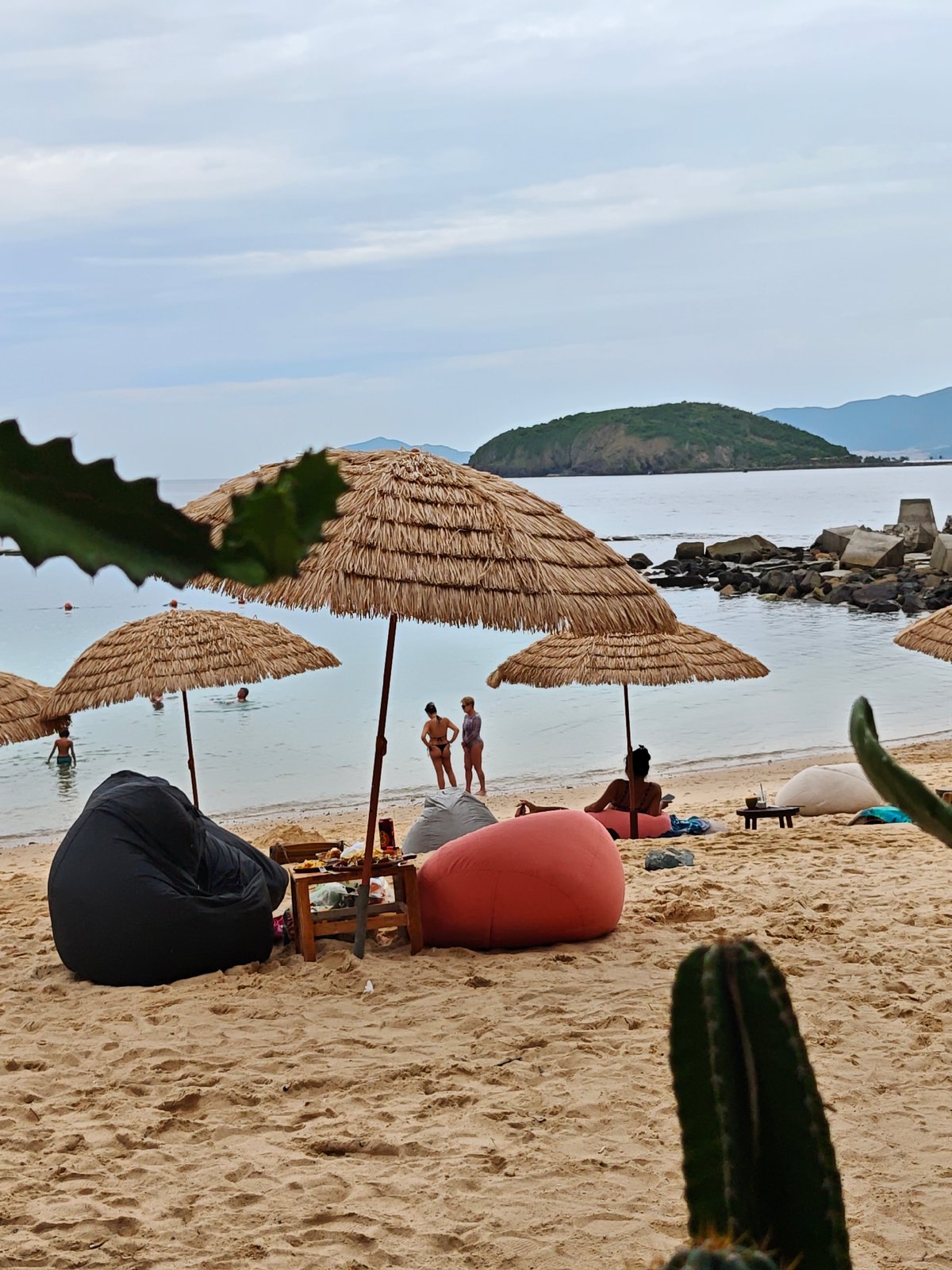 Chill beach morning in Nha Trang: sand, shade, and a DJ set