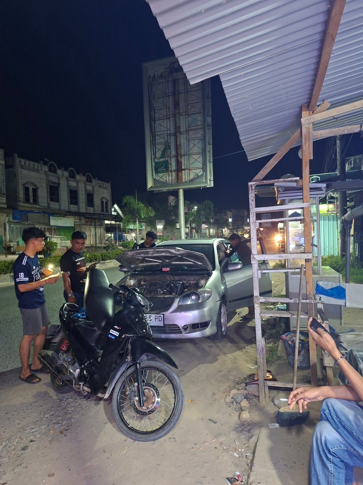 Daily life moments captured across Lhokseumawe, Indonesia evening hours