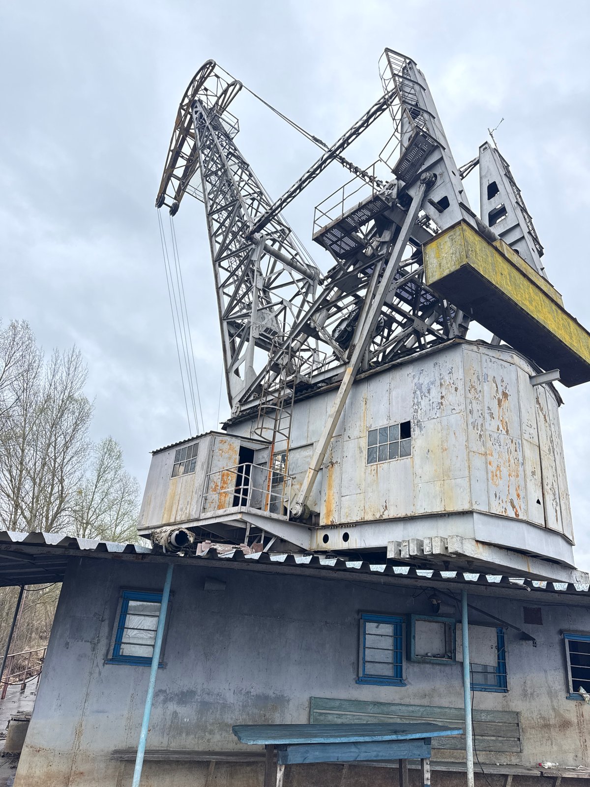 Visitor documents abandoned infrastructure in Chornobyl Exclusion Zone