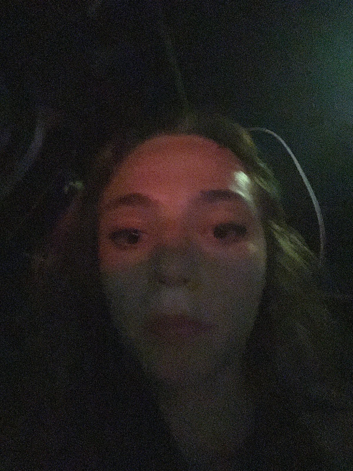 Person takes late-night selfies in San Bernardino Tlaxcalancingo