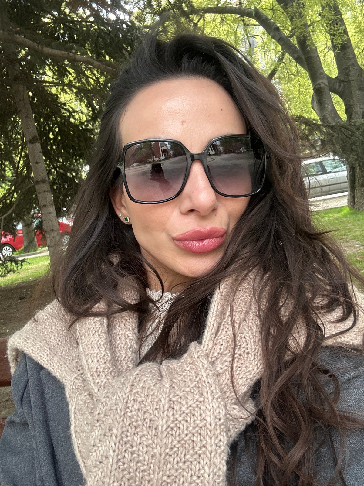 Woman photographed outdoors in Varna, Bulgaria