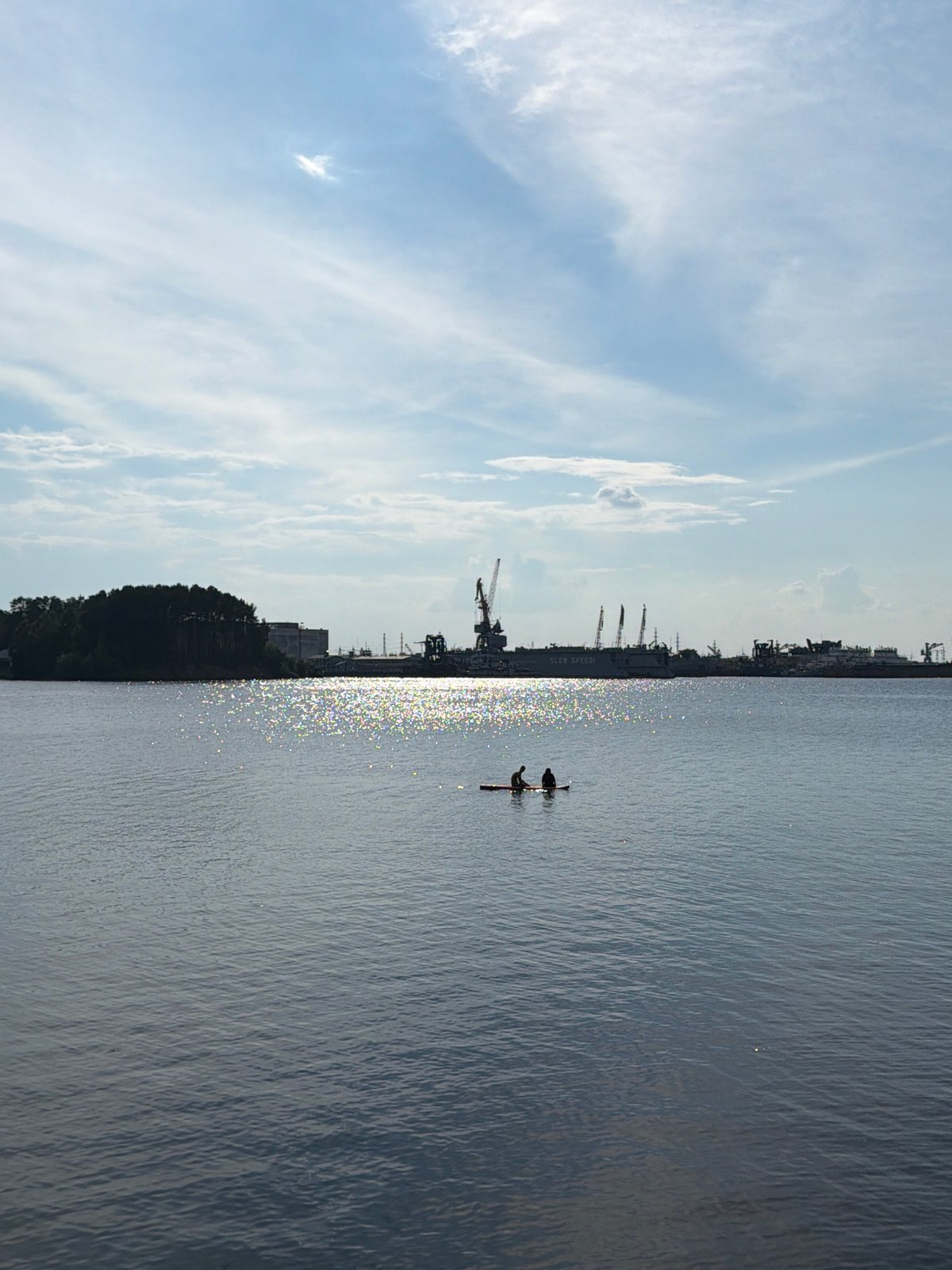 Summer afternoon leisure time captured along Kama River in Chaikovsky