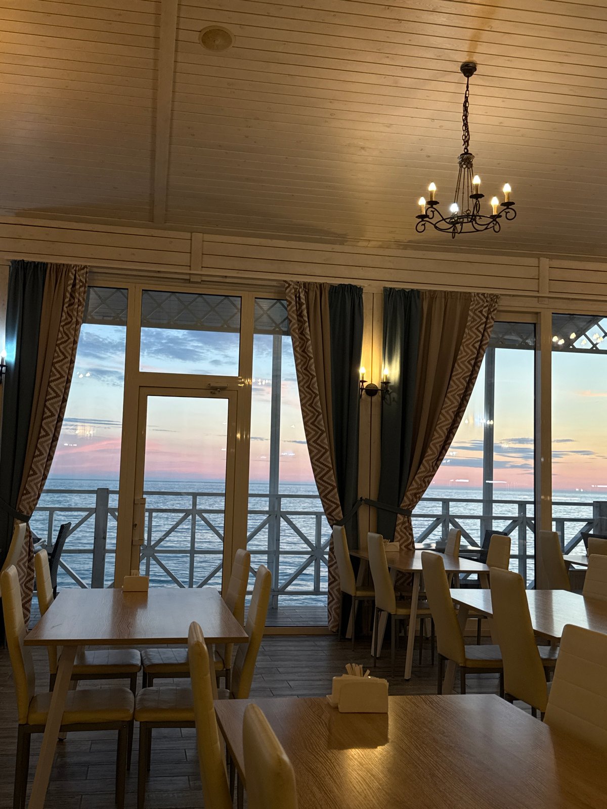 Tourist captures evening scenes around coastal Gagra, Abkhazia