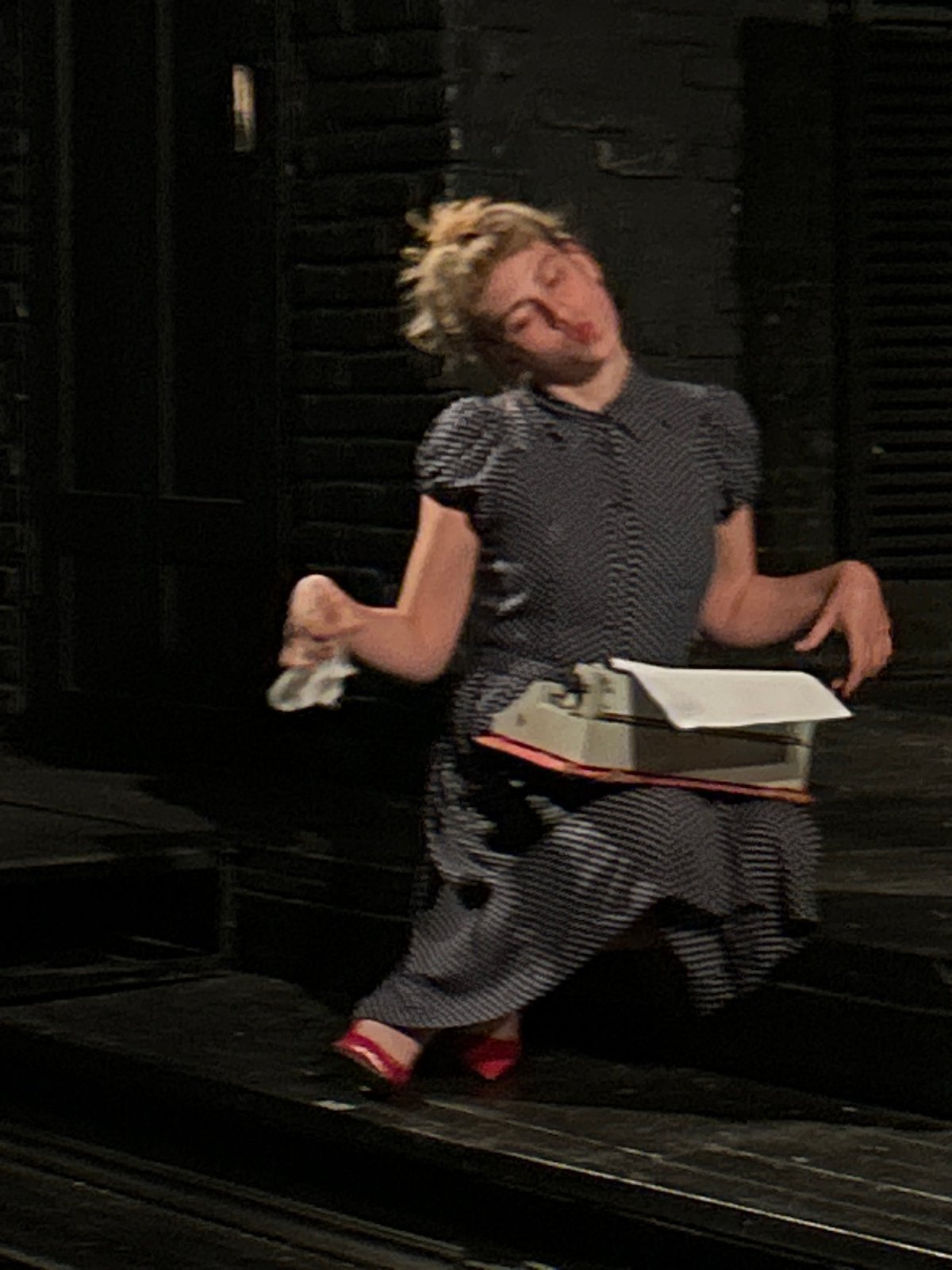 Stage performance with period costumes documented by witnesses