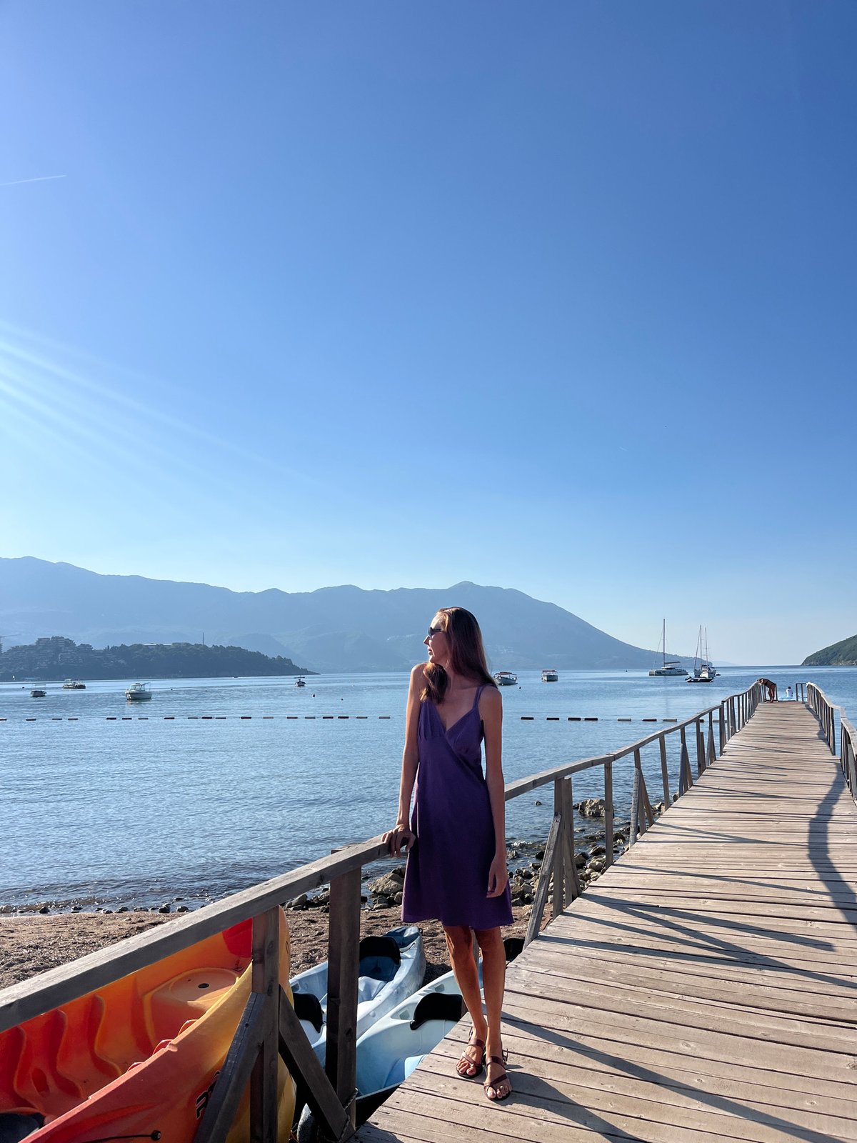 A laid-back summer morning on the Budva waterfront