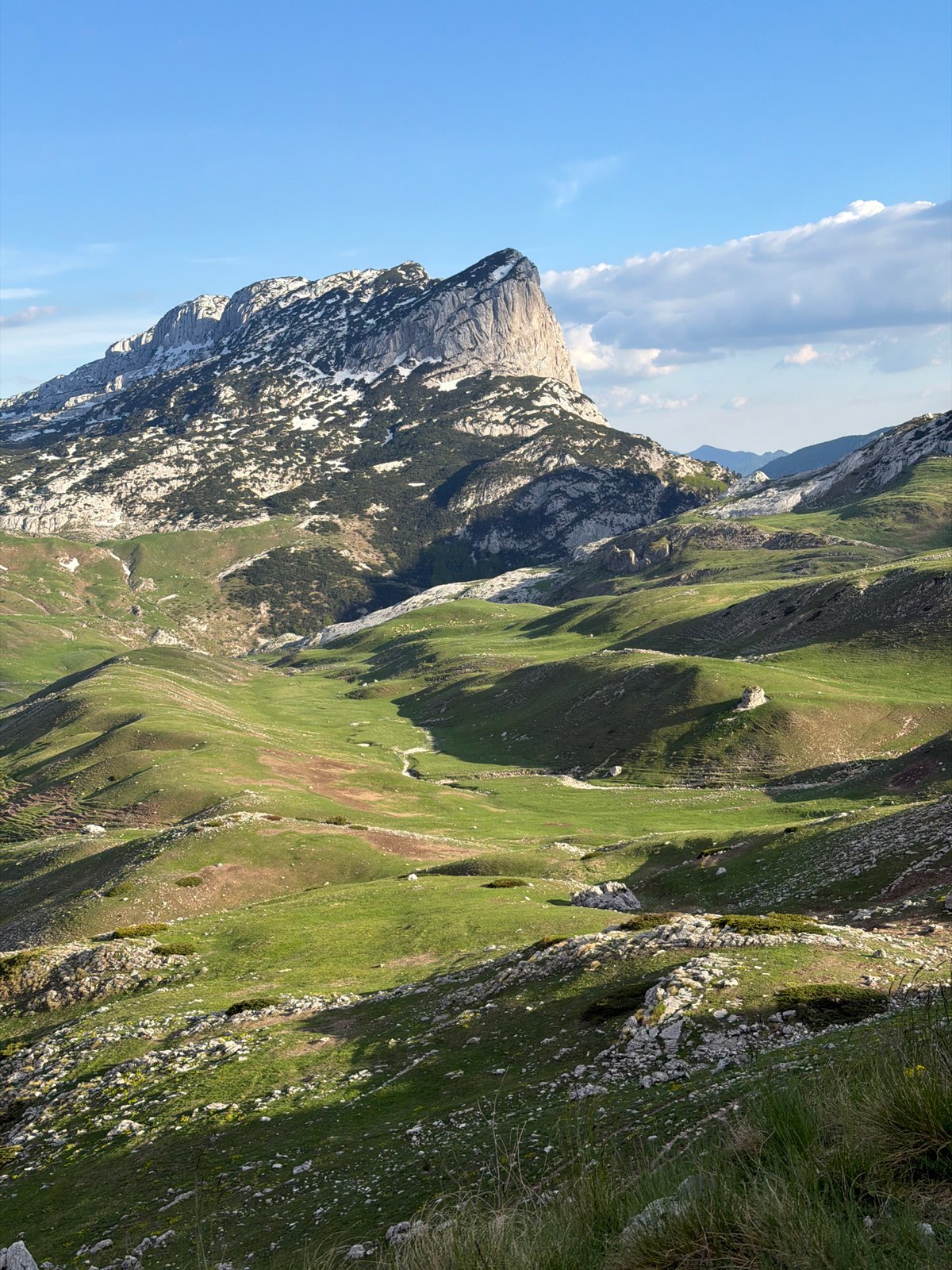 Mountain landscape documented in Grabovica, Montenegro region