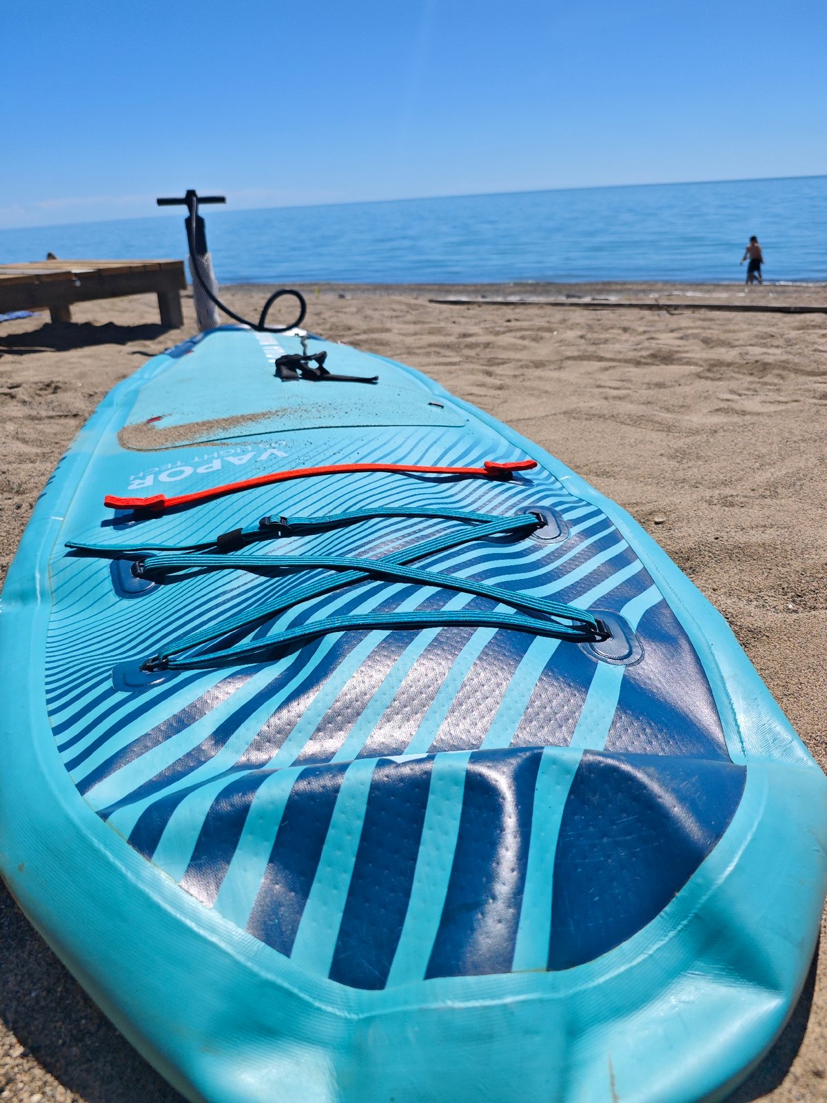 Sunny beach day activities documented in Chabkwara, Abkhazia