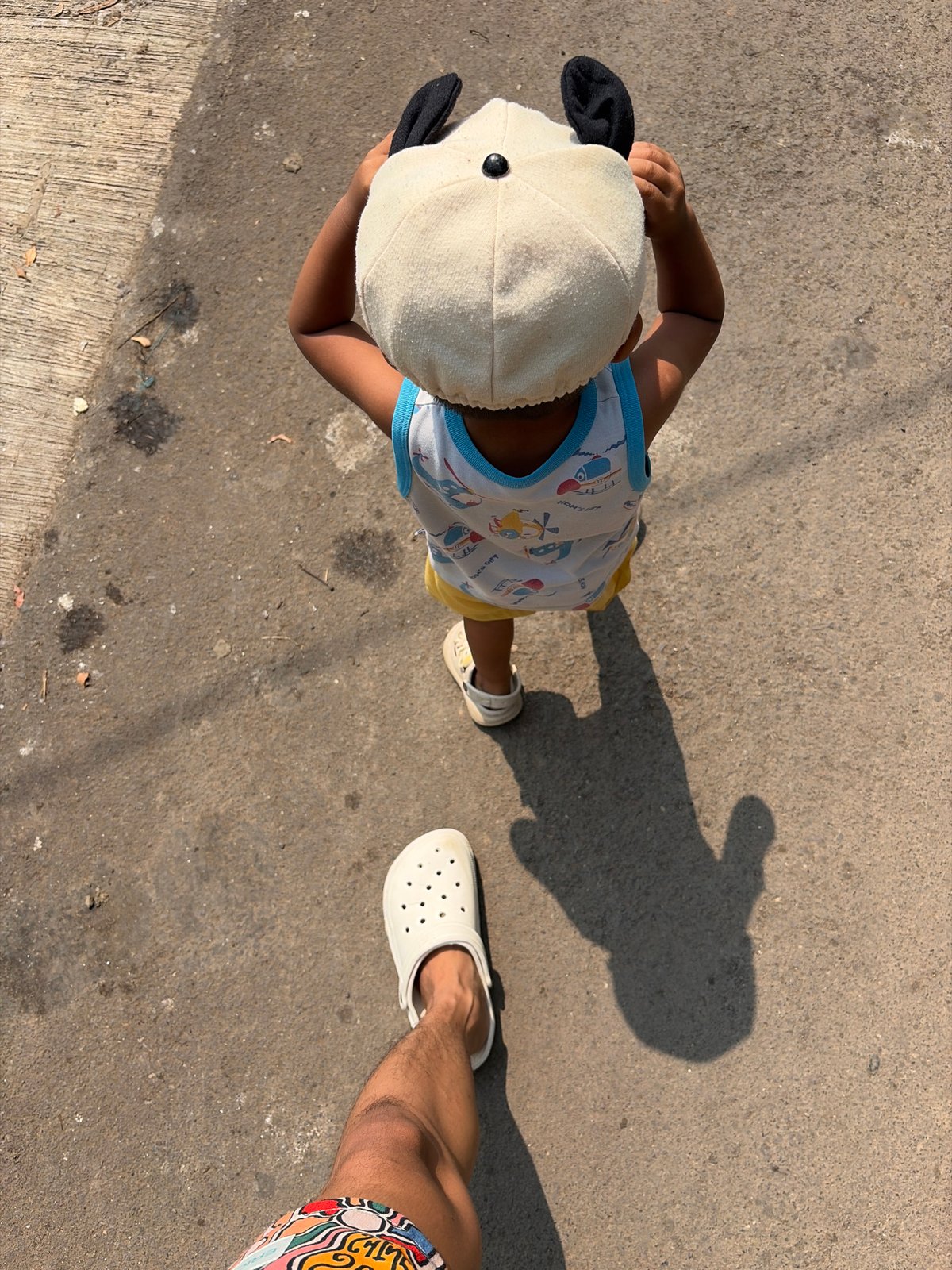 Convenience store trip with a kid in a panda hat, Denasri Kulon