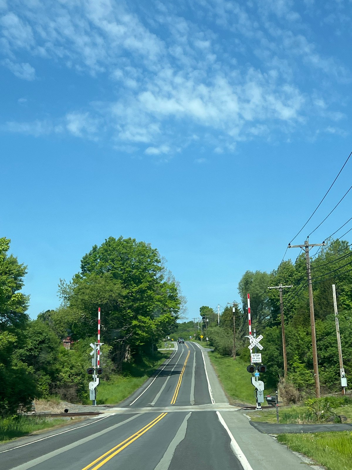 Railroad crossing documented in Chester, New York