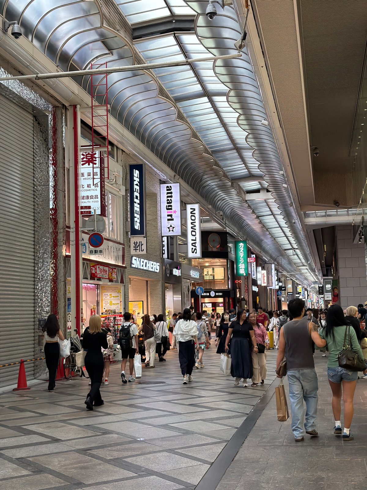 Morning shopping activity observed at Osaka retail stores