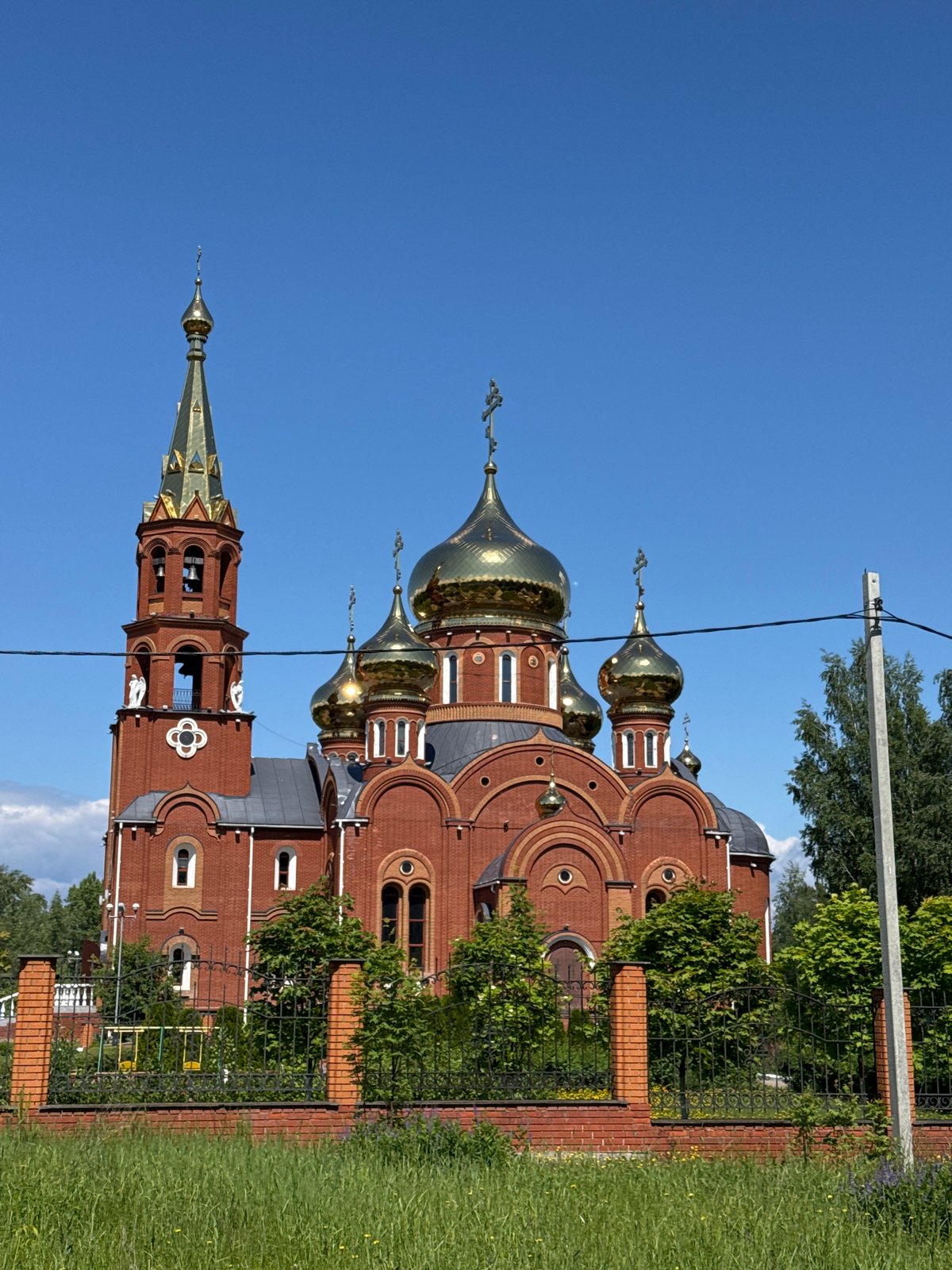 Family outing documented at Orthodox churches in Chaikovsky, Russia