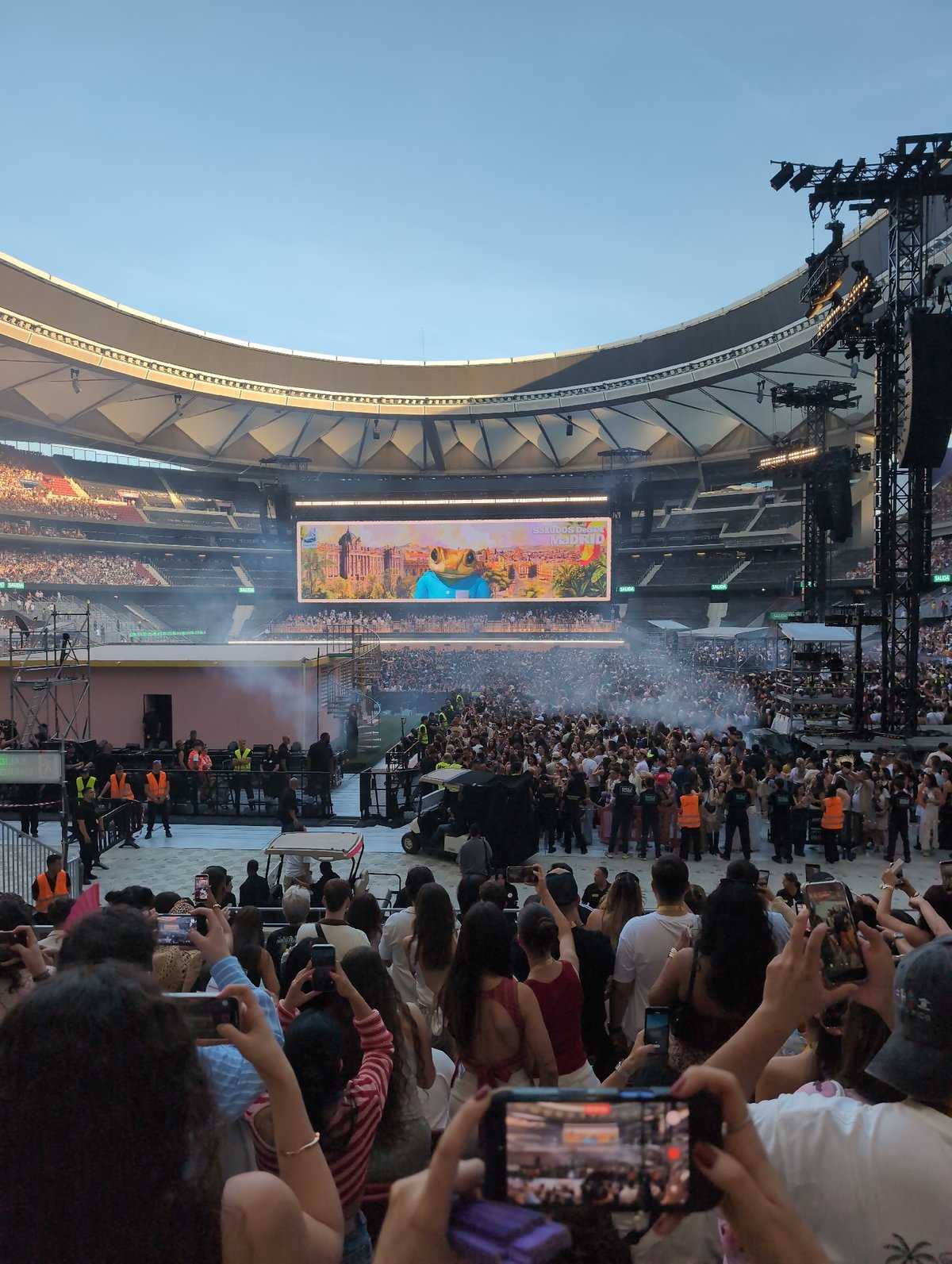 Large crowd gathers at Madrid's Civitas Metropolitano stadium