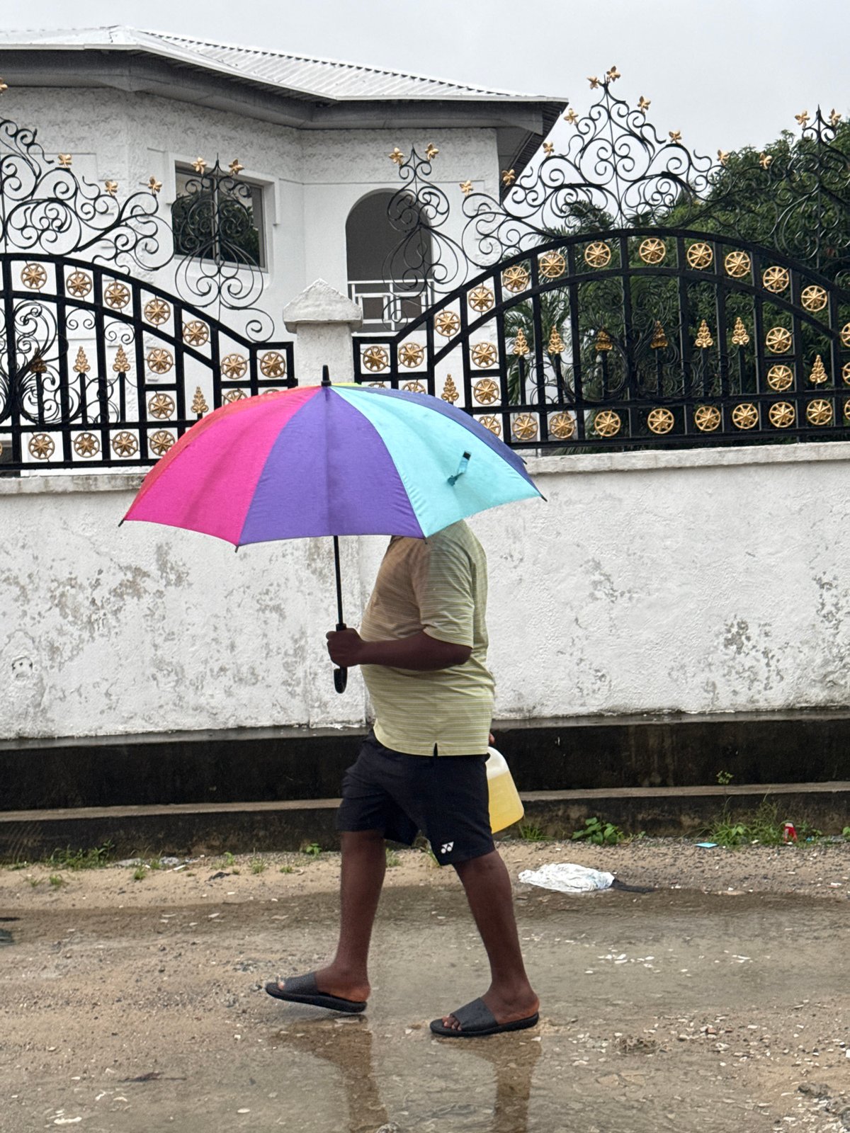 Morning cleanup activities observed in Ado, Nigeria after rainfall