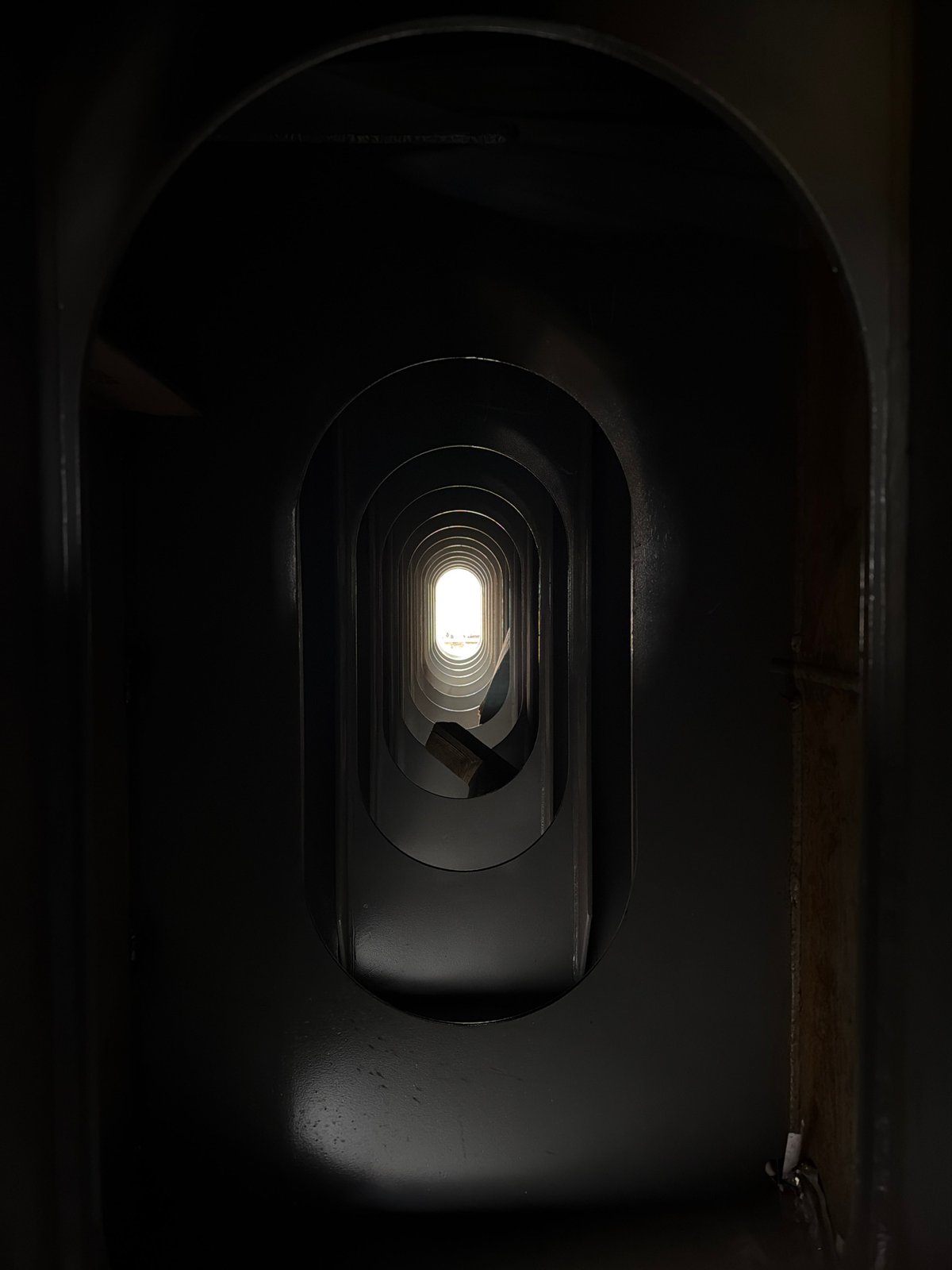 Receding oval arches form a tunnel perspective in Gdynia