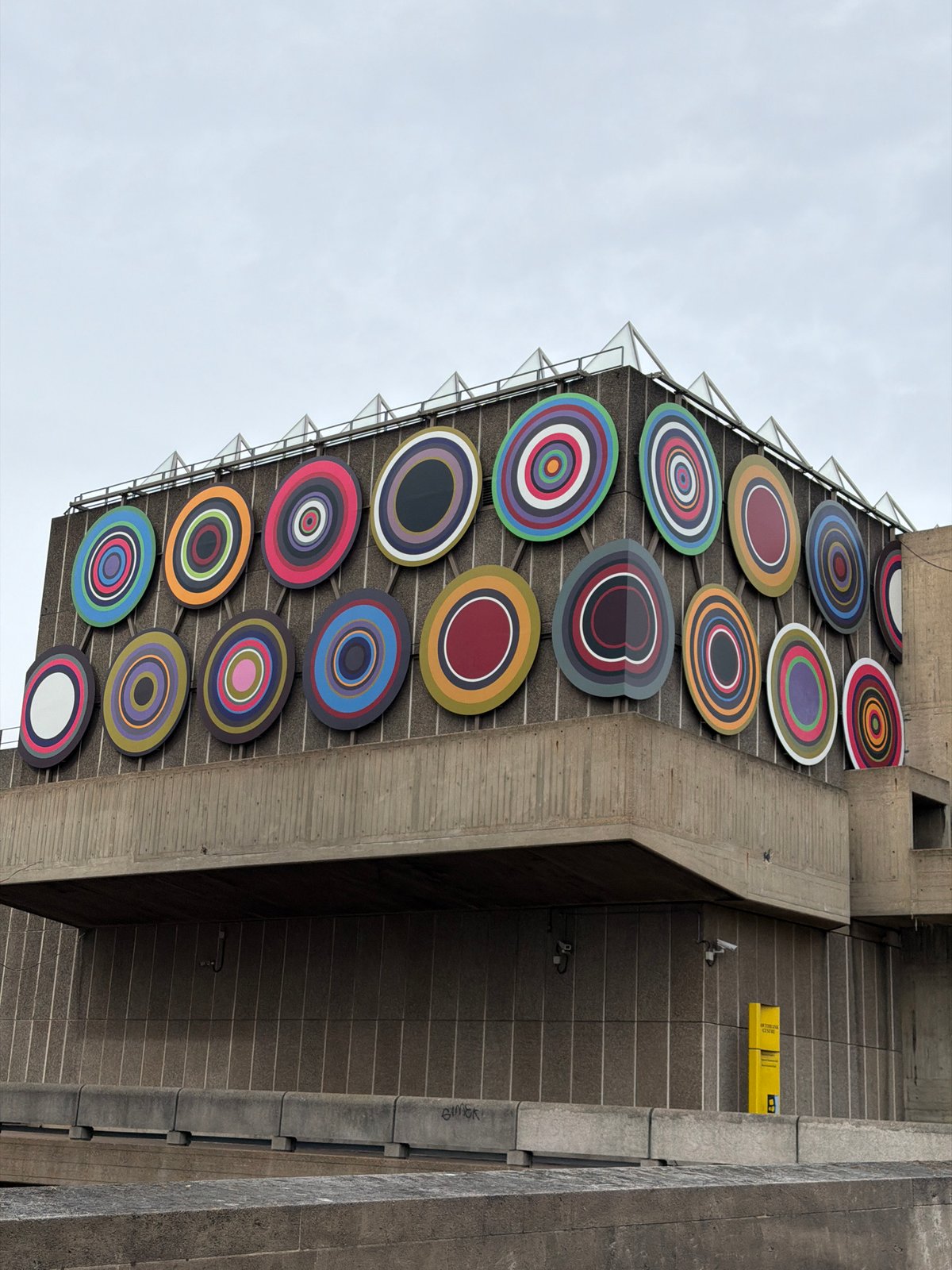 Colorful brutalist building spotted in London cityscape