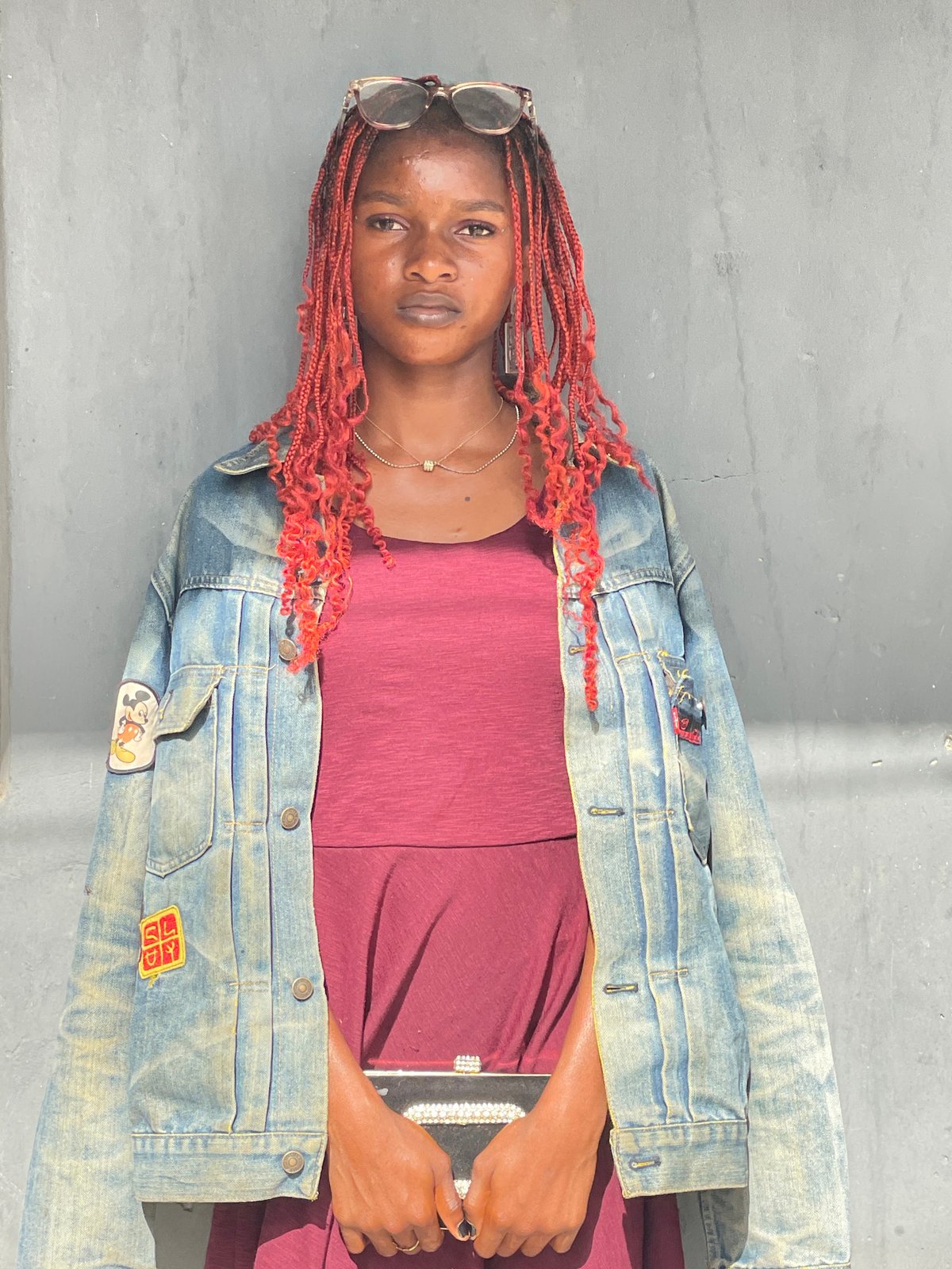 Portrait session with local produce captured in Badagry