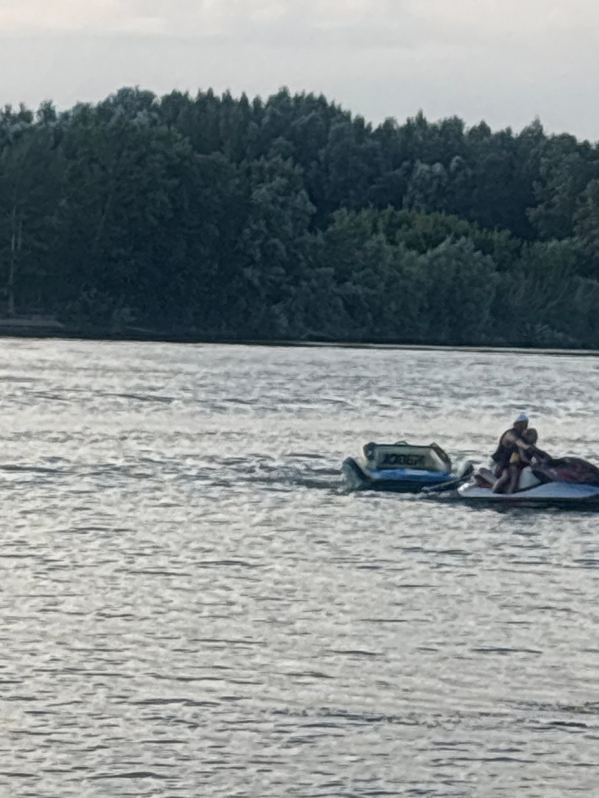 Summer afternoon on the Irtysh River in Pavlodar