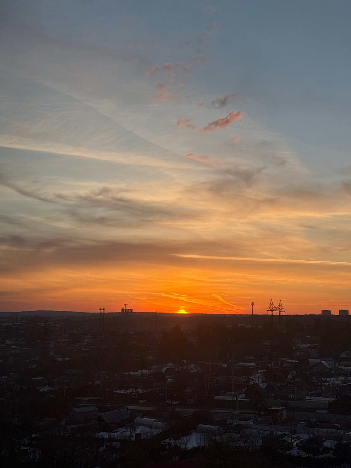 Woman documents morning routine and sunset views in Chaikovsky