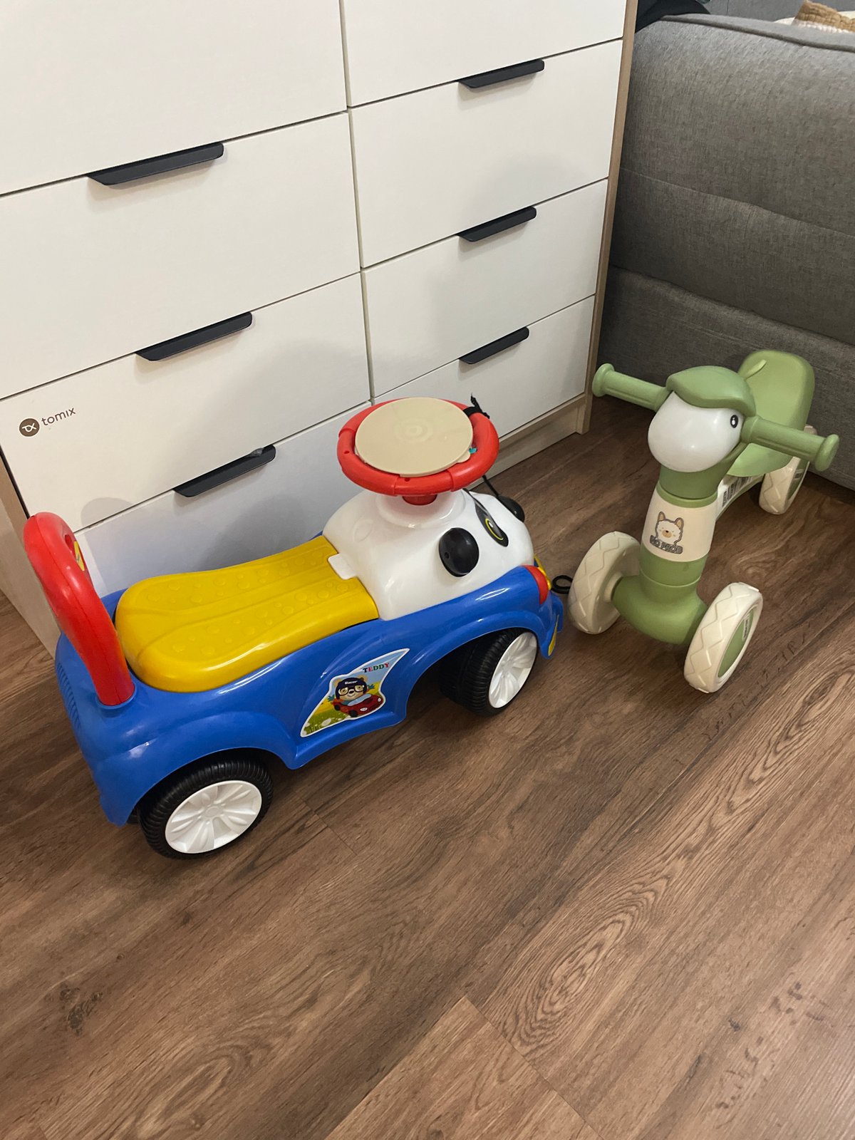 Inside a family apartment in Almaty, toys and home decor