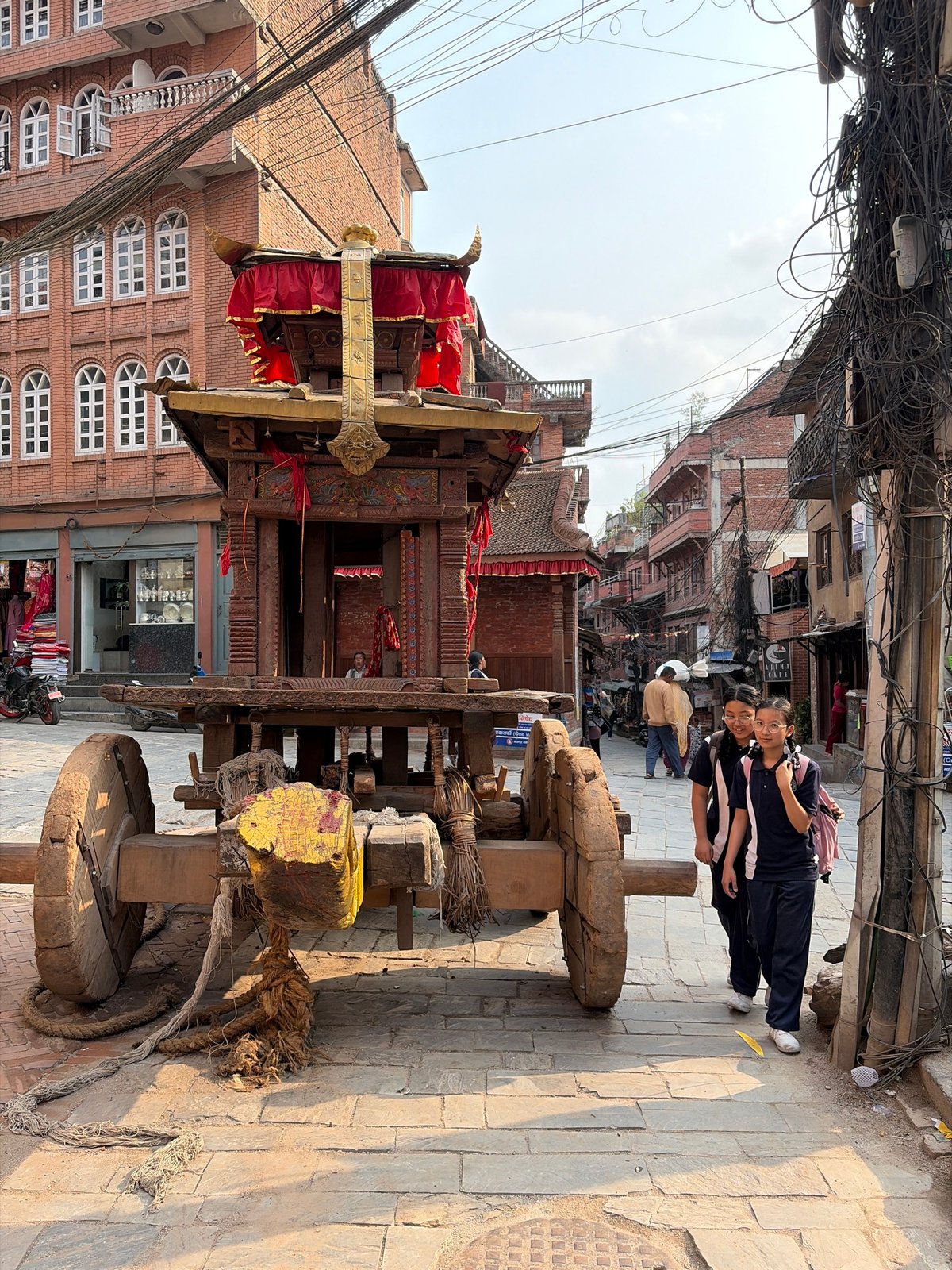 Morning street scenes and cultural sights captured in Bhaktapur
