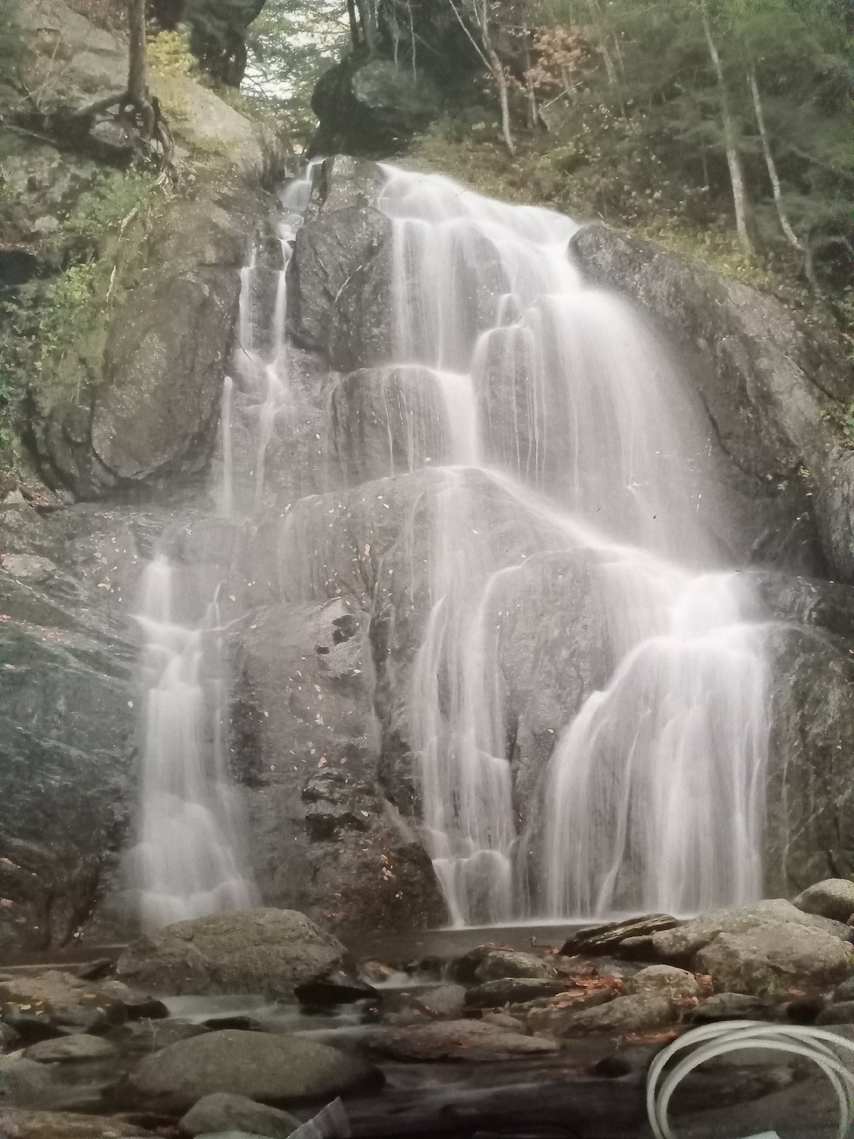 Mossy waterfall caught in long exposure near Bila Tserkva