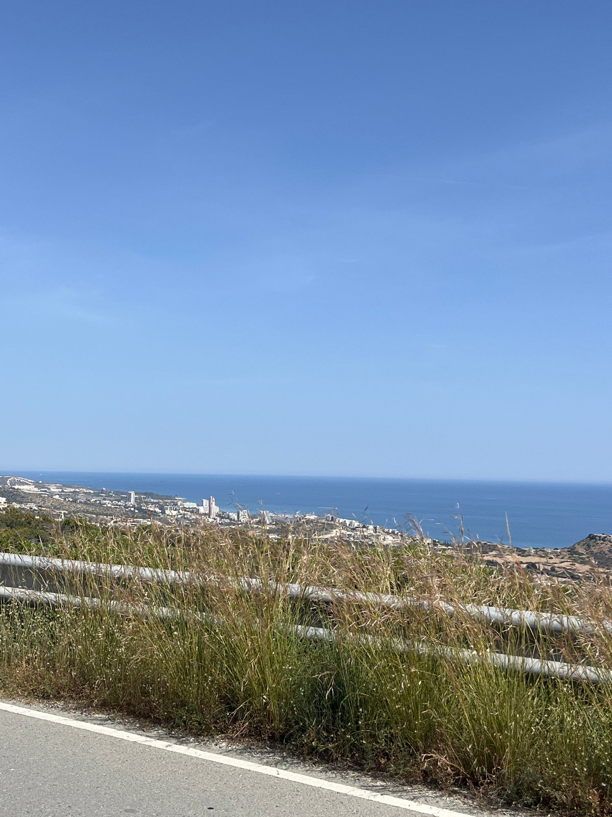 Daytime scenes recorded across Germasogeia coastal area, Cyprus