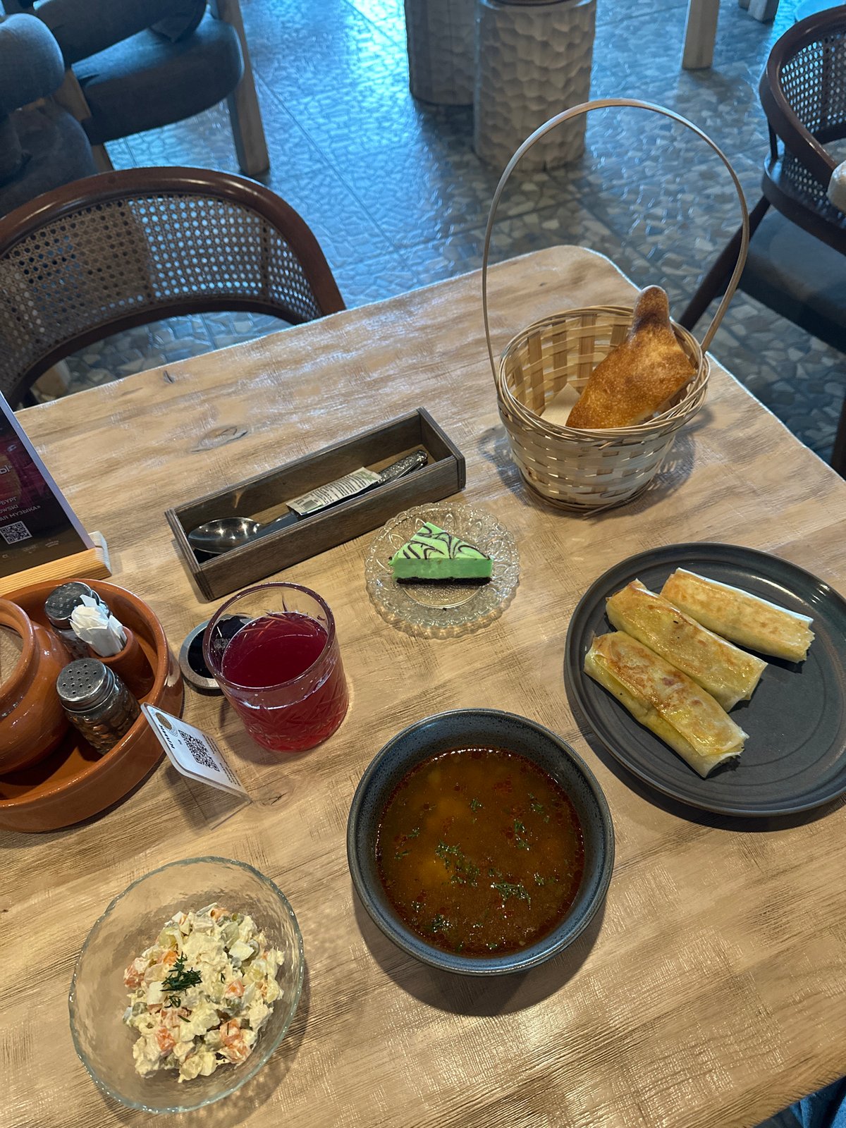 Dinner at a bohemian restaurant in Petropavlovsk-Kamchatsky
