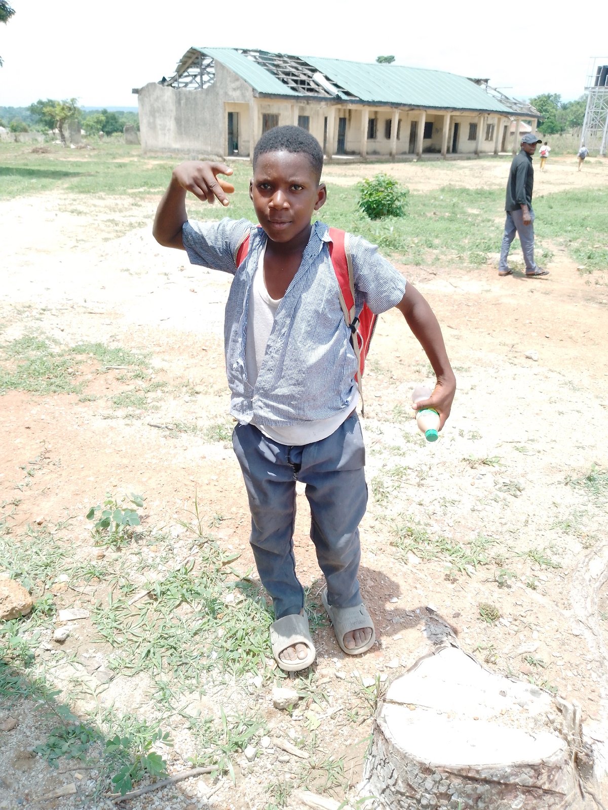School children observed during morning activities in Akwanga, Nigeria