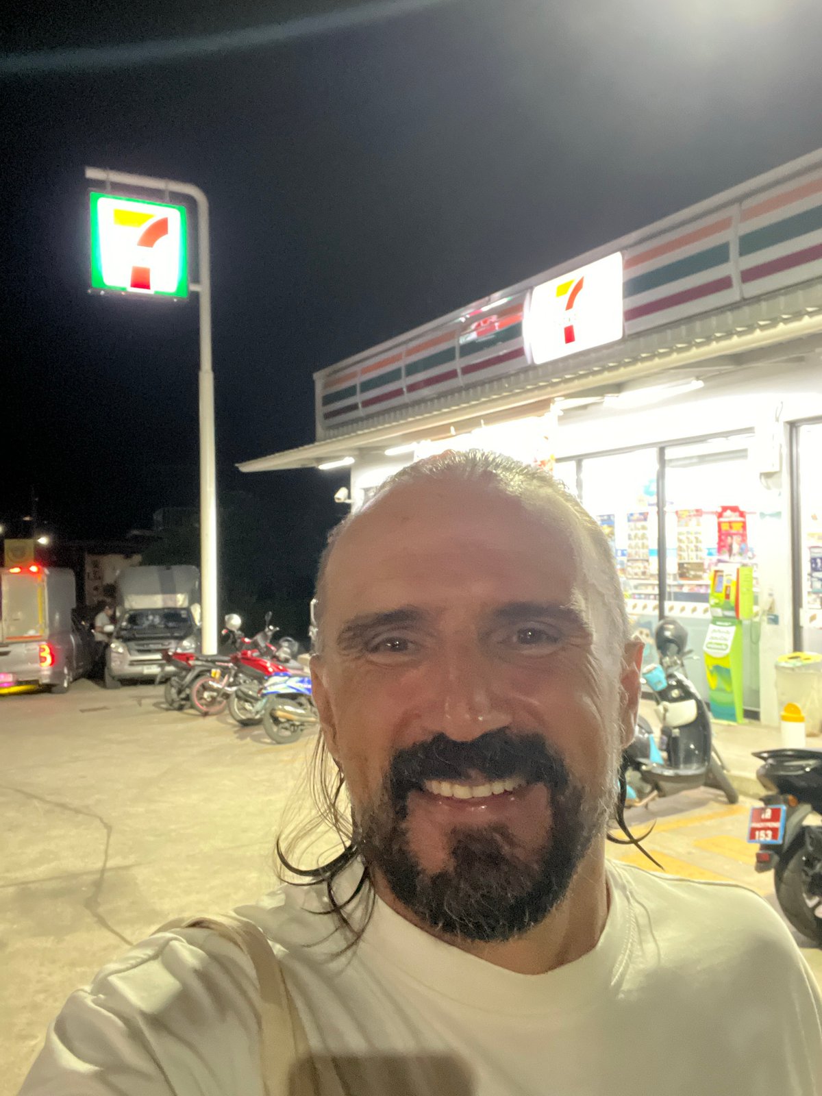 Evening snapshots with a black cat in Ko Samui