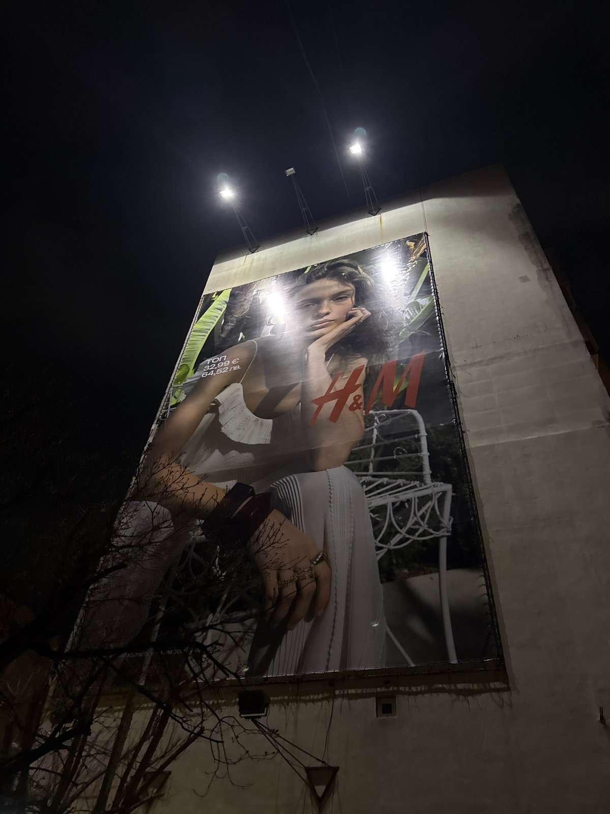 Evening walk documented through central Varna, Bulgaria streets