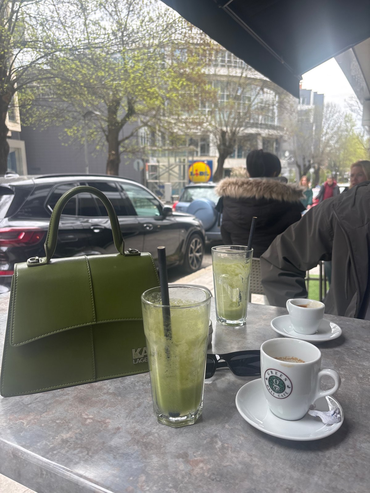 Spring morning scenes captured in downtown Sofia, Bulgaria