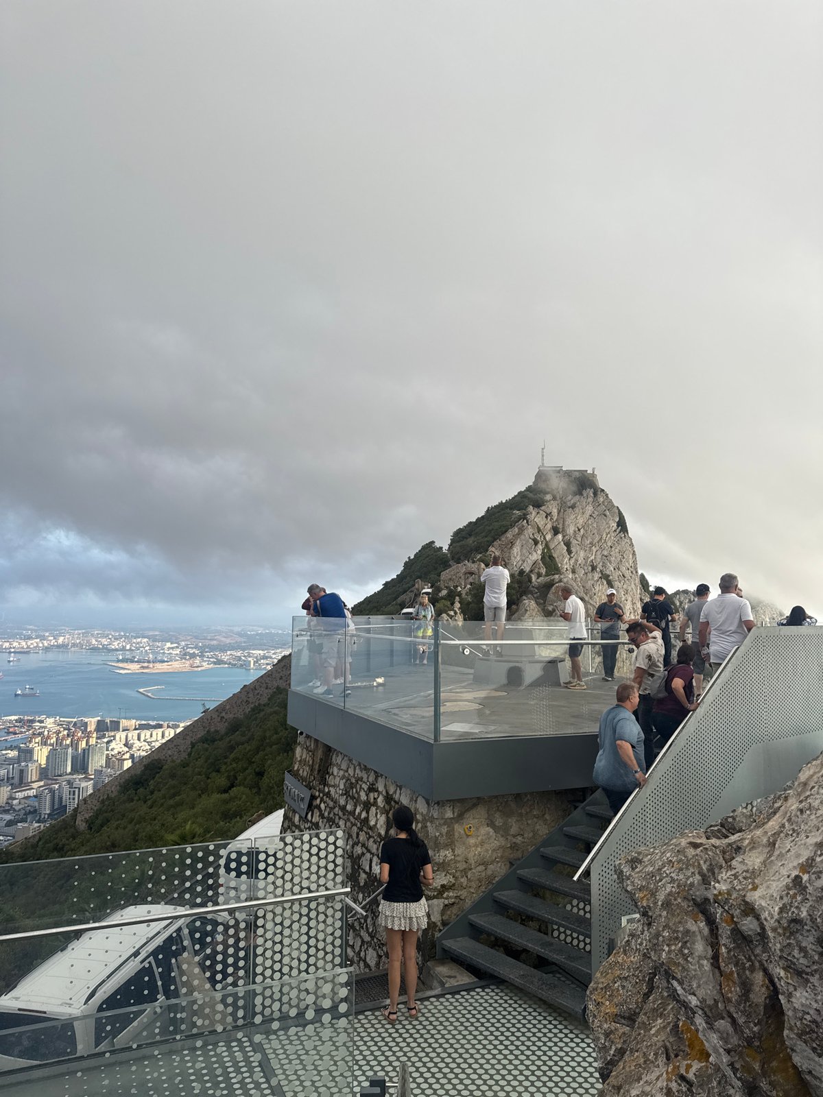Rock of Gibraltar: views, ships, and a rooftop monkey