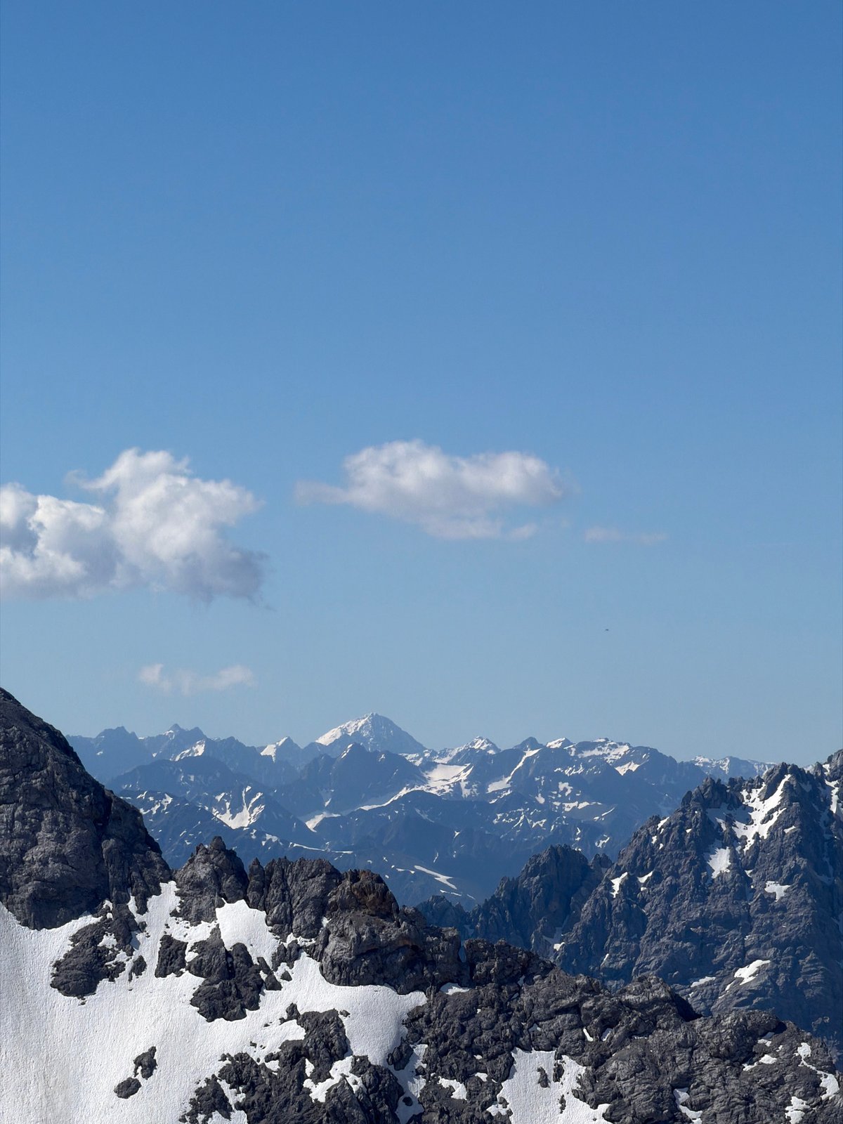 Zugspitze summit views on a clear June morning