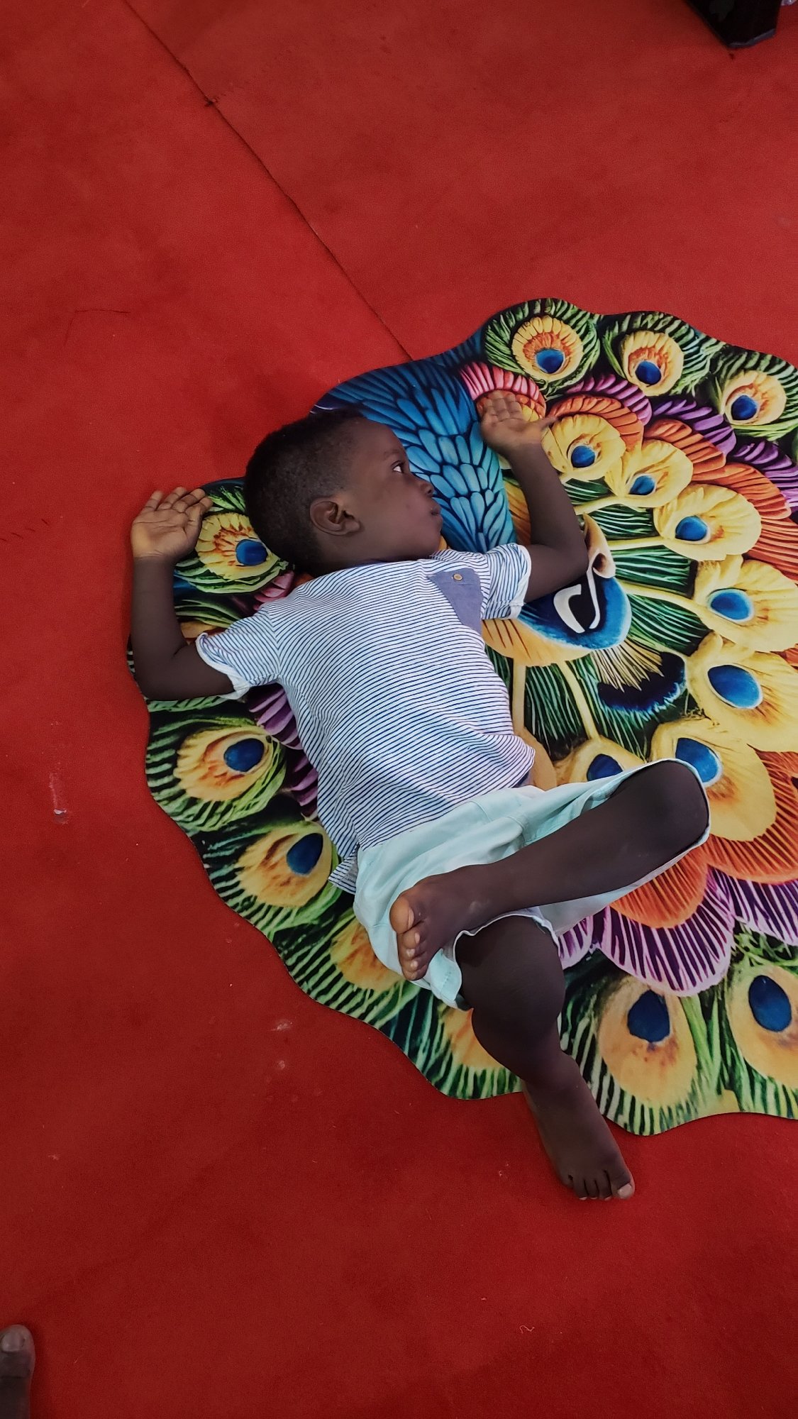 Inside a Nigerian fashion boutique on a busy afternoon