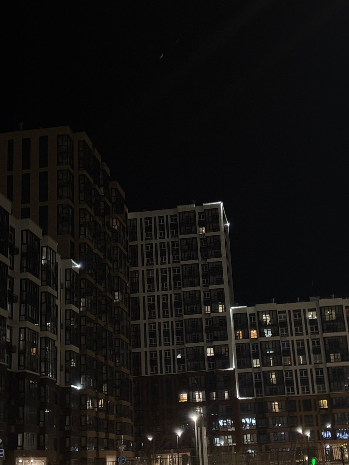 Evening documentation of Perm buildings and mall interior