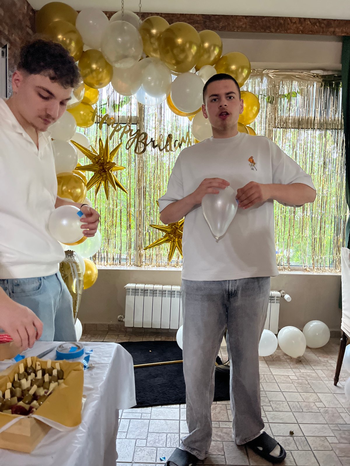 Private party with DJ, food, balloons in Presoka cabin