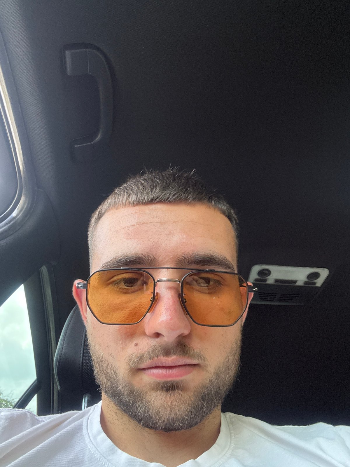 Man Takes Multiple Selfies Inside BMW in Gabrovo