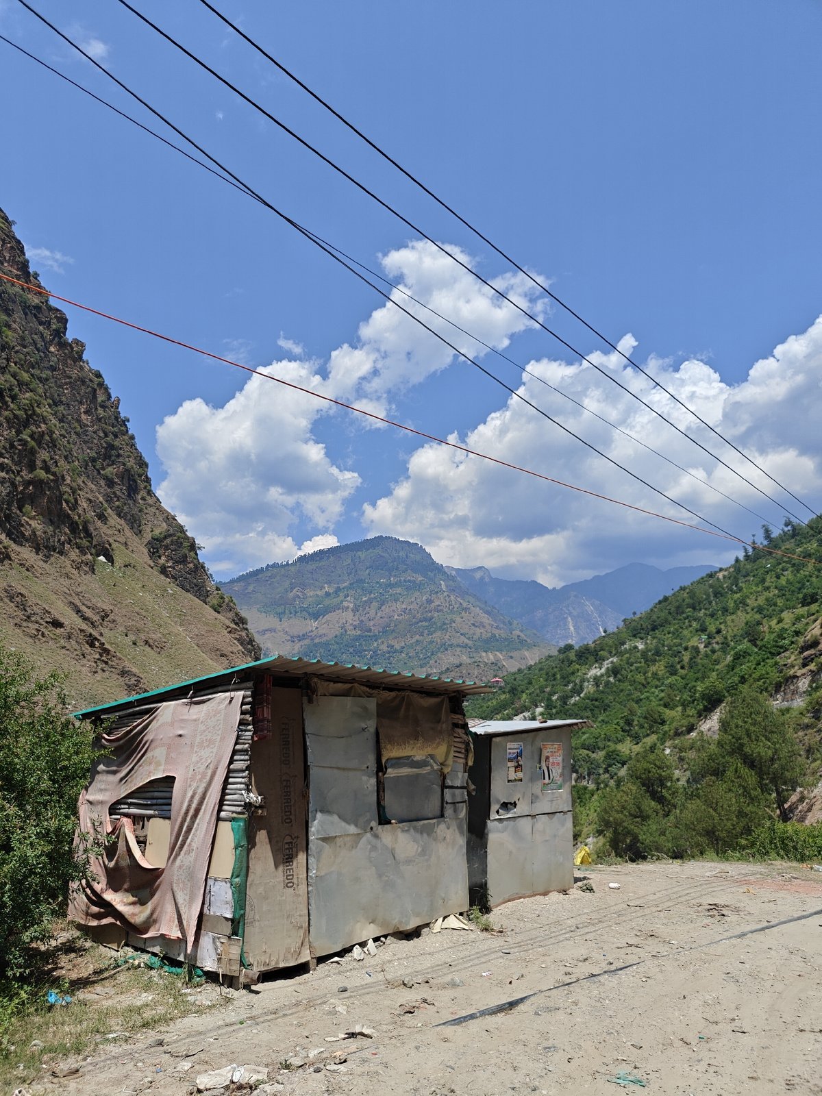 Clear morning skies documented over Indian mountain landscapes