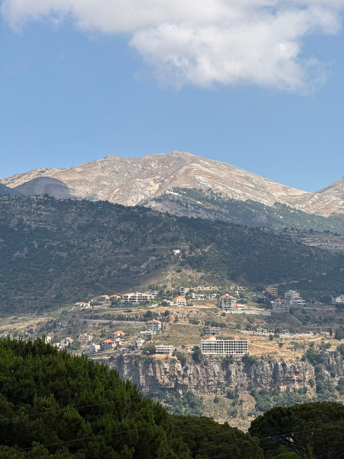 Rugged mountain terrain in Sabbah, Lebanon
