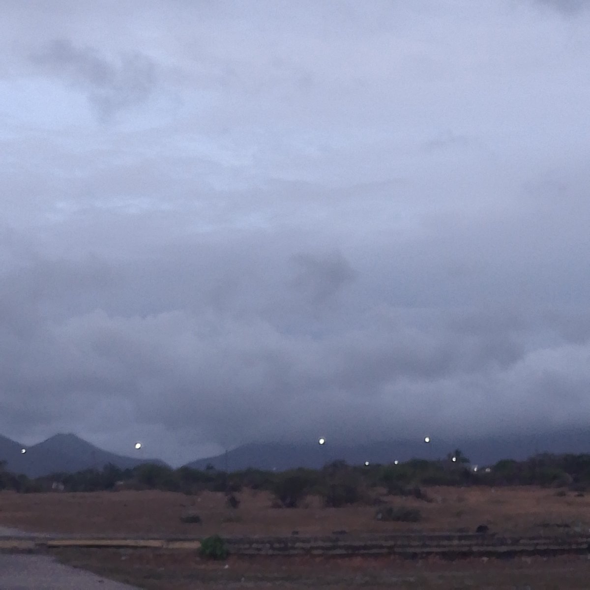 Overcast evening landscape documented in Altagracia, Venezuela