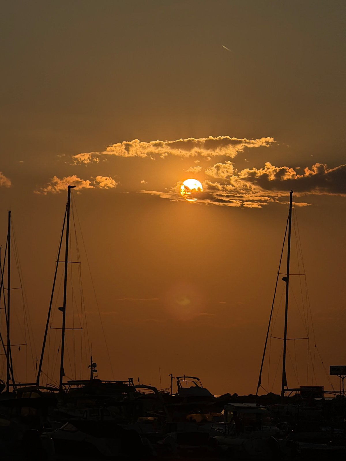 Golden hour at Bar marina, with scattered scenes around town