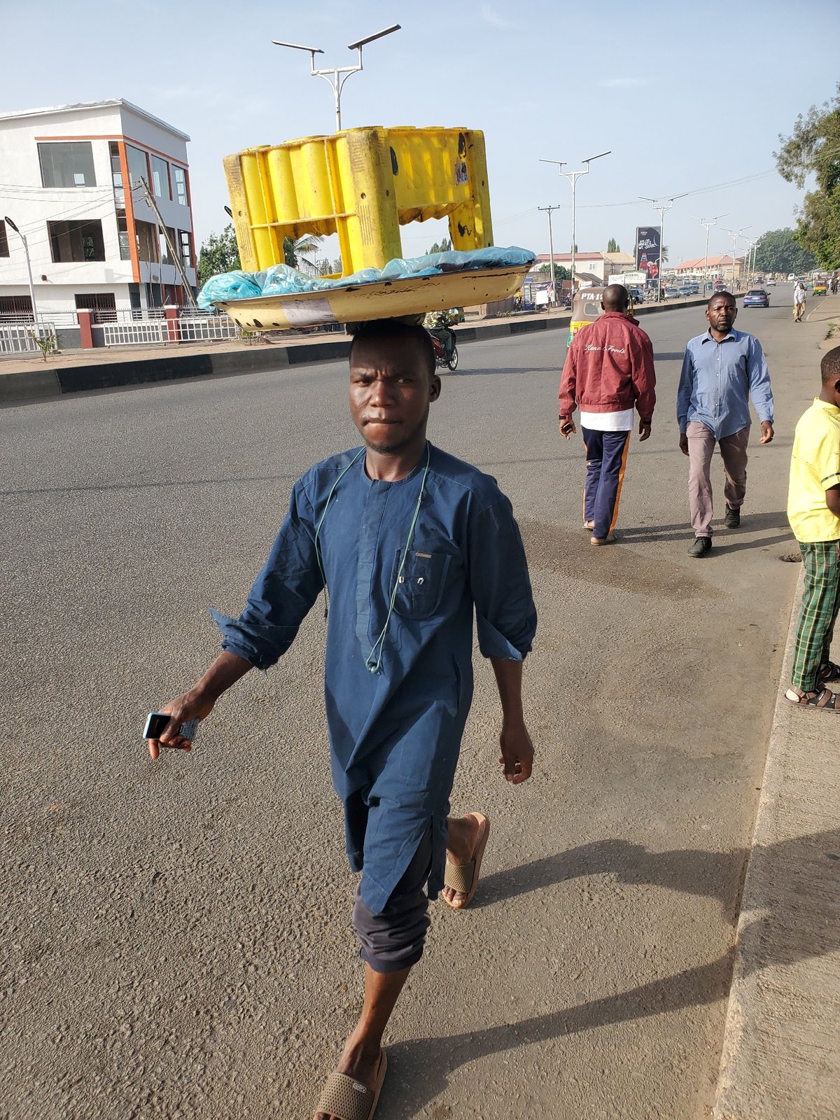 Morning street life documented in Jos, Nigeria