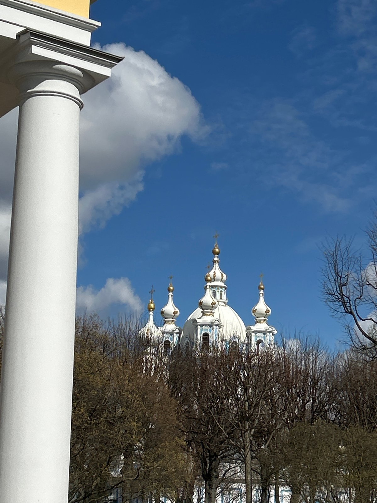 Smolny Cathedral photographed in Saint Petersburg