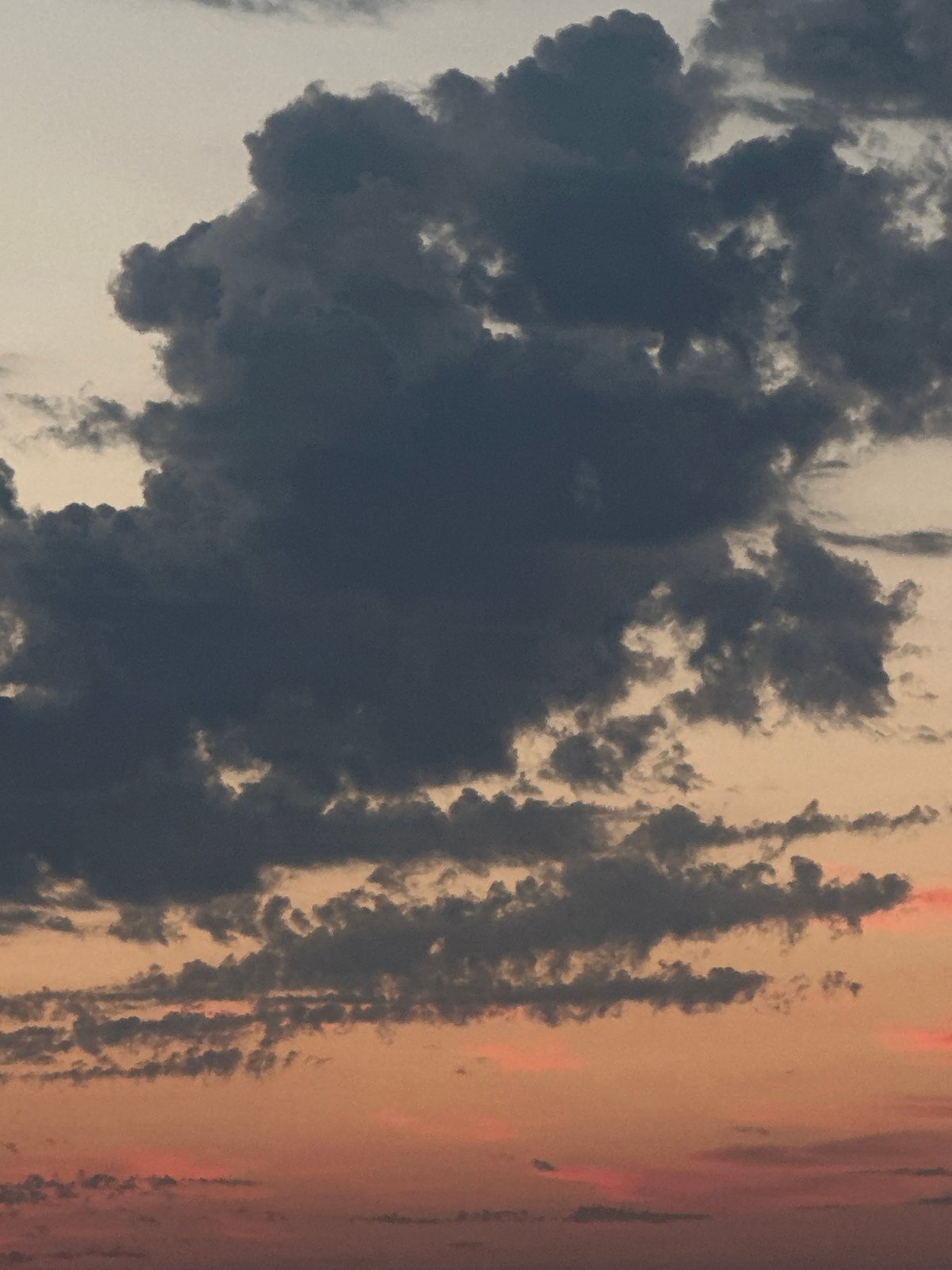 Sunset clouds over Kokshetau, Kazakhstan