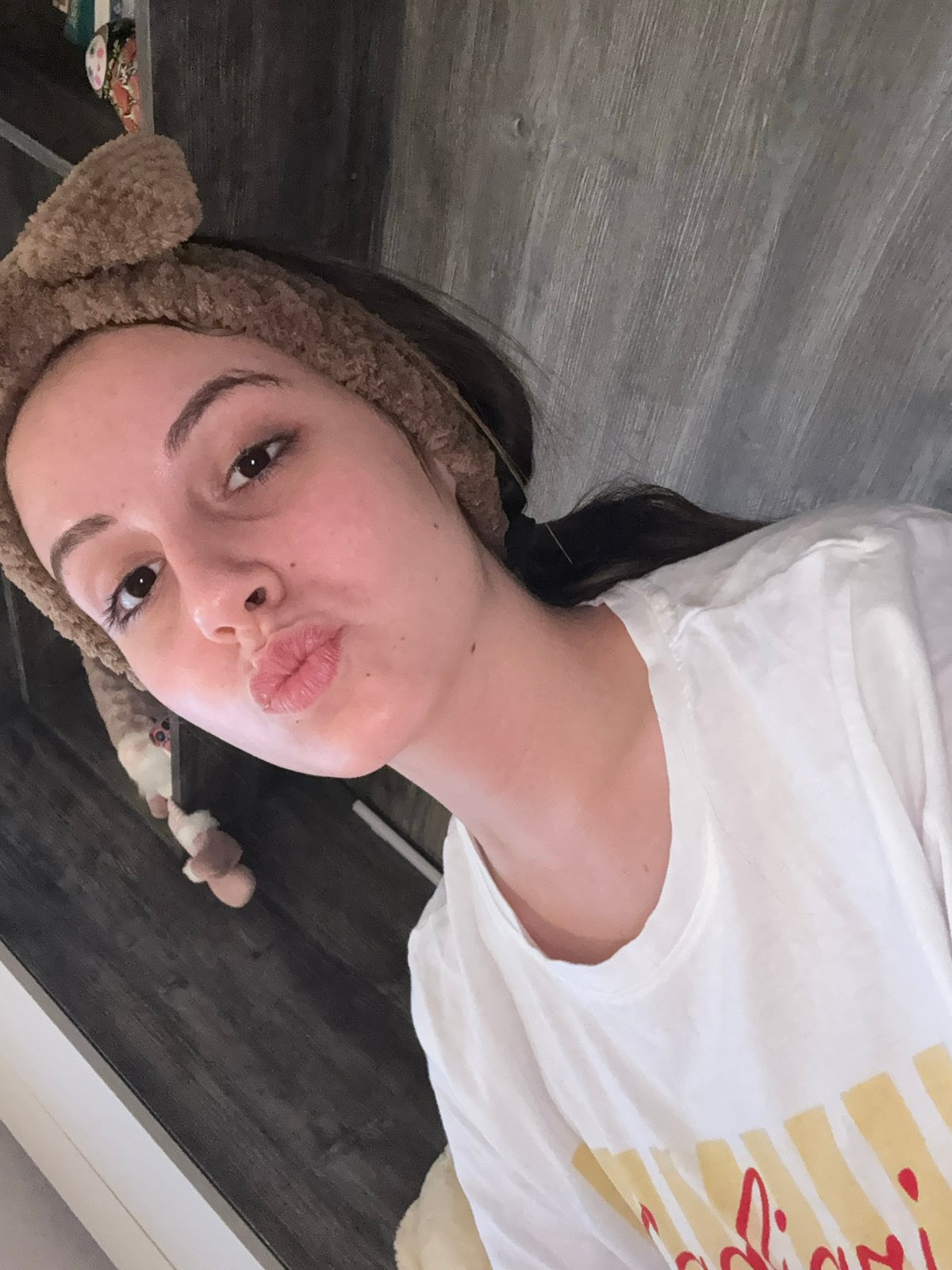 Woman documents skincare routine in Bulgarian village