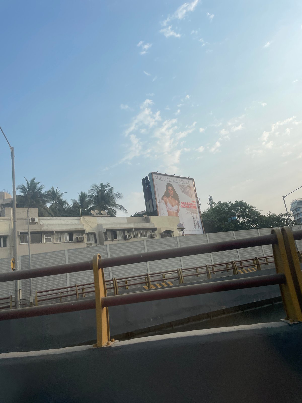 Victoria's Secret billboard spotted on Mumbai building rooftop